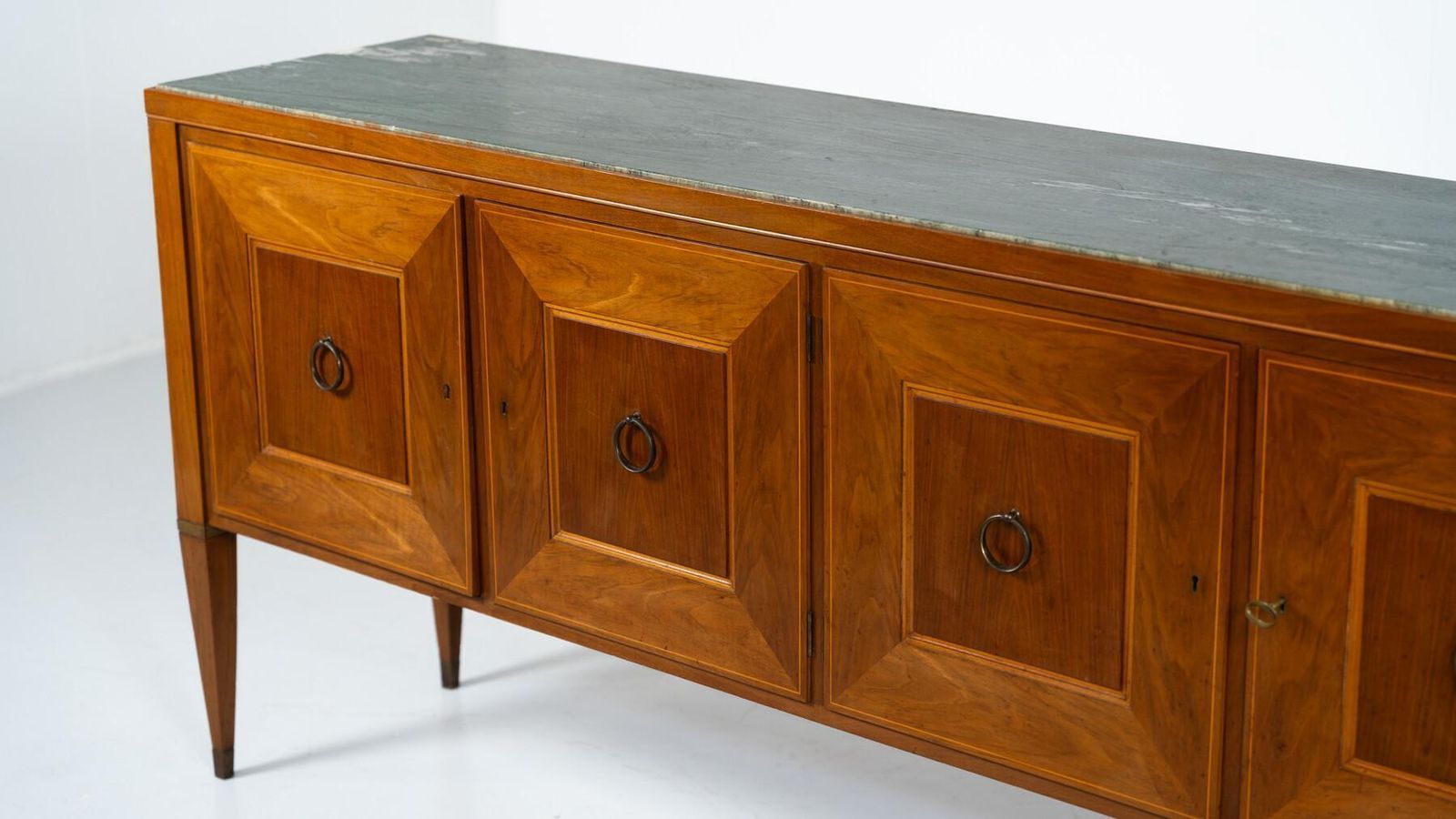 photo furniture Mid Century Sideboard By Paolo Buffa , Wood And Marble , Italy , 1950s