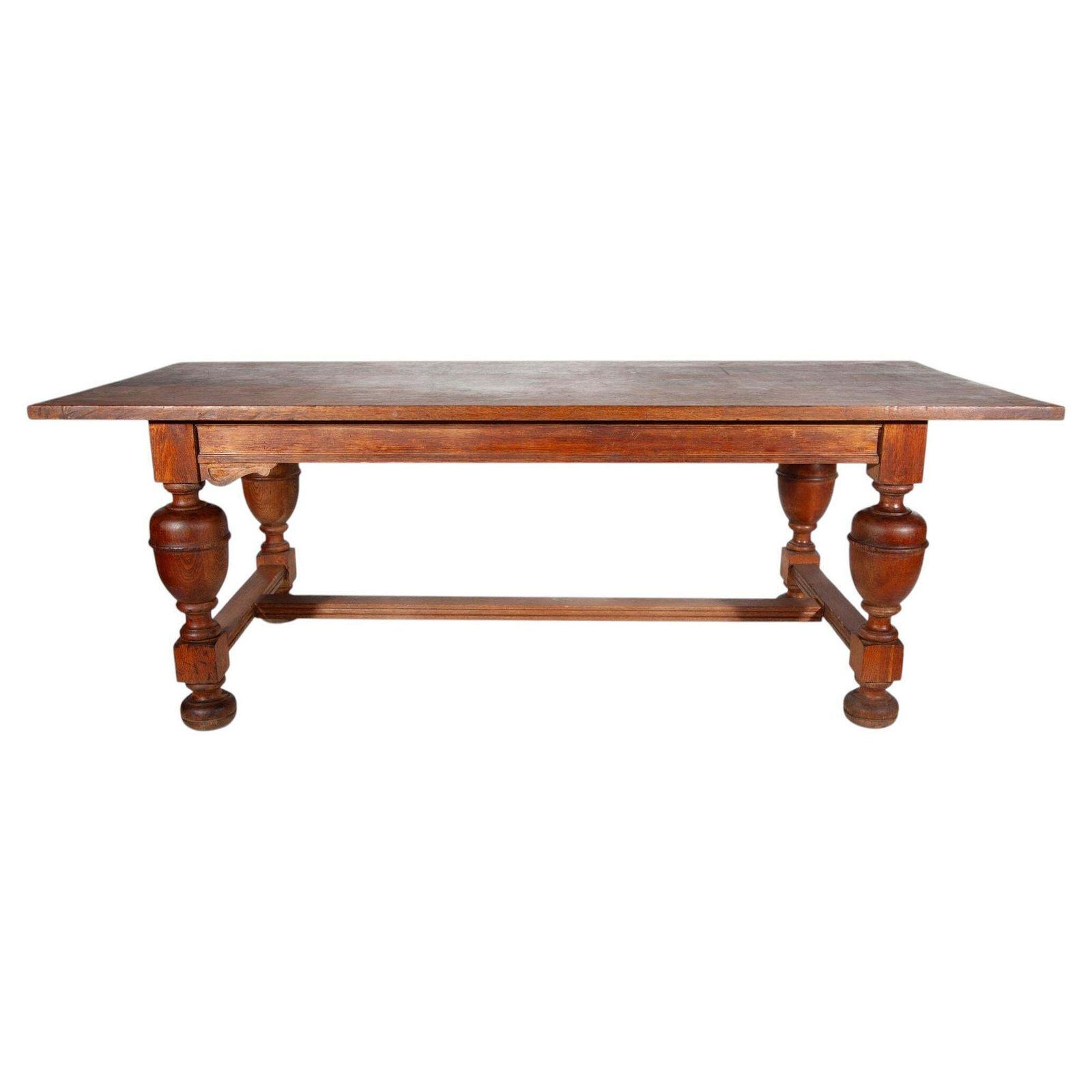 19th Century Hand Crafted Antique Oak Monastery Reading Table, France photo furniture