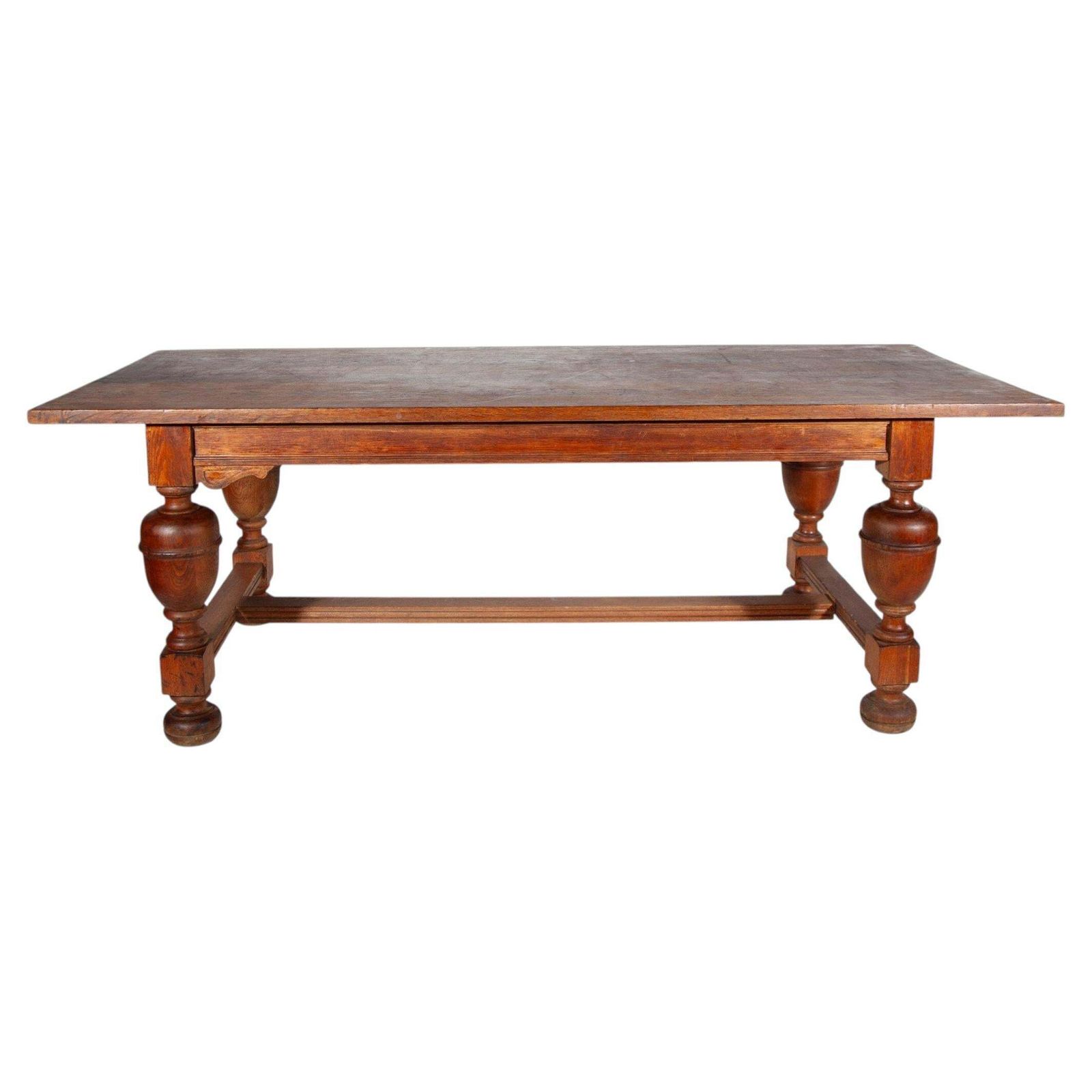 19th Century Hand Crafted Antique Oak Monastery Reading Table, France photo for sale