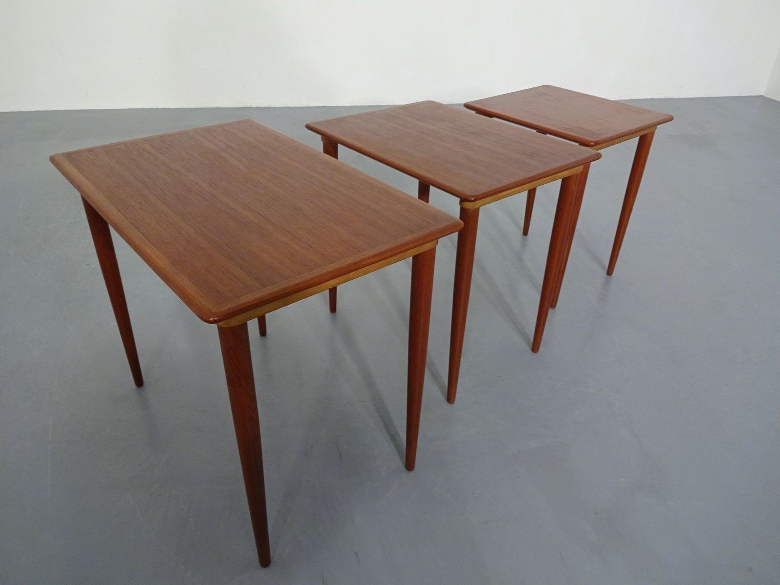 Danish Teak Nesting Tables, 1960s, Set Of 3 photo vinterior