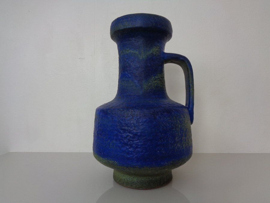 Large Majolika Ceramic 7317 Floor Vase By Fridegart Glatzle For Karlsruher Majolika, Germany, 1970s