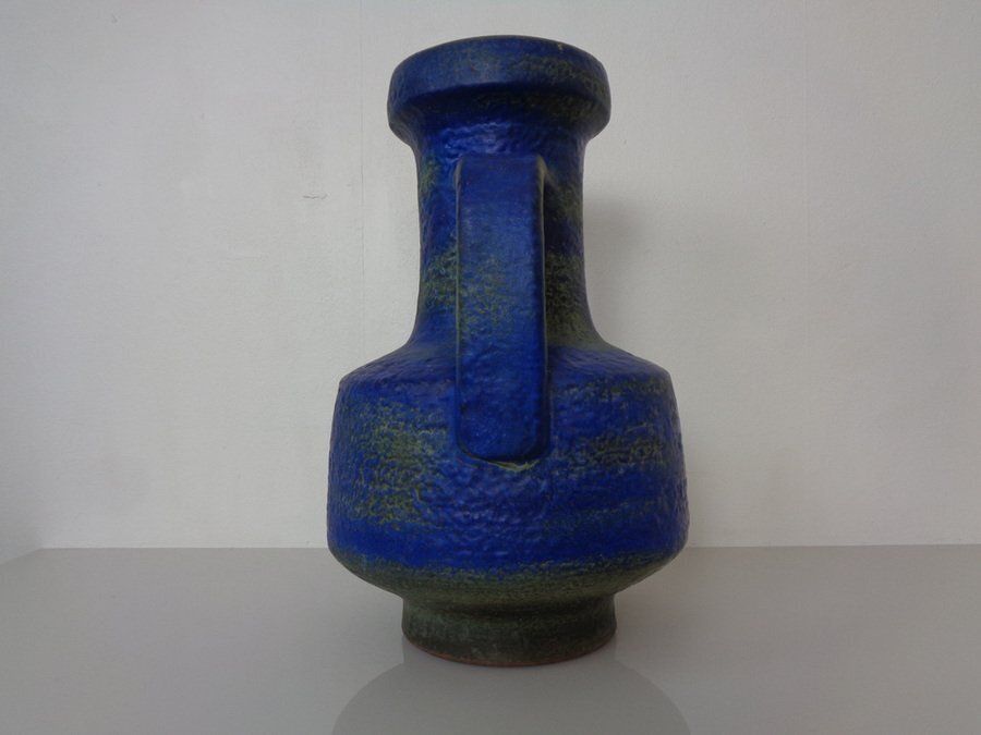 Large Majolika Ceramic 7317 Floor Vase By Fridegart Glatzle For Karlsruher Majolika, Germany, 1970s photo 251.0