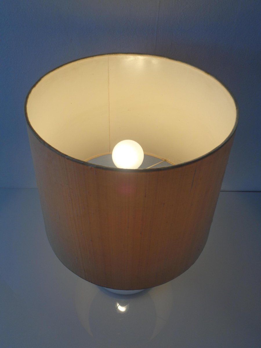 Plaza Opal Glass Table Lamp From Hsin Lung Lin For Holmegaard Glasværk, Sweden, 1970s photo 571.0