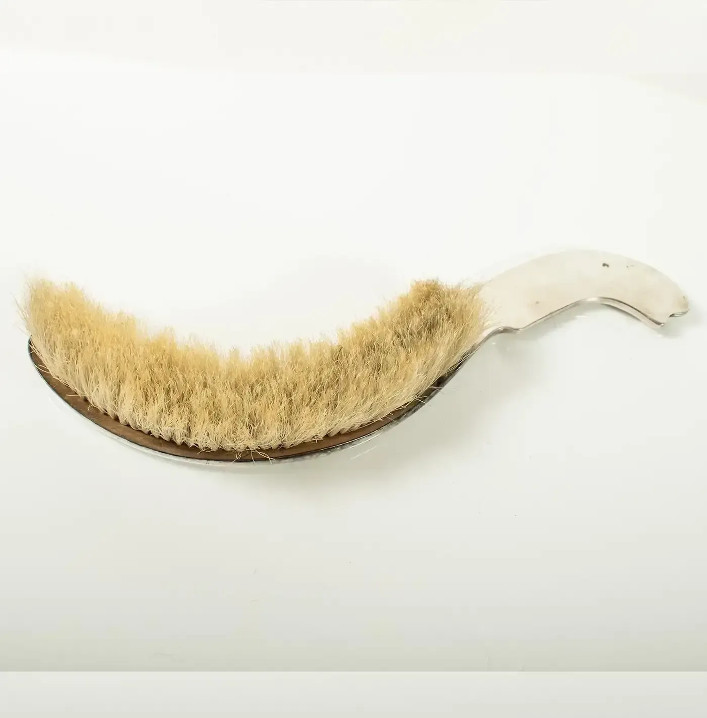 photo for sale French Art Nouveau Silver Plated Crumb Brush And Pan Set By Victor Saglier