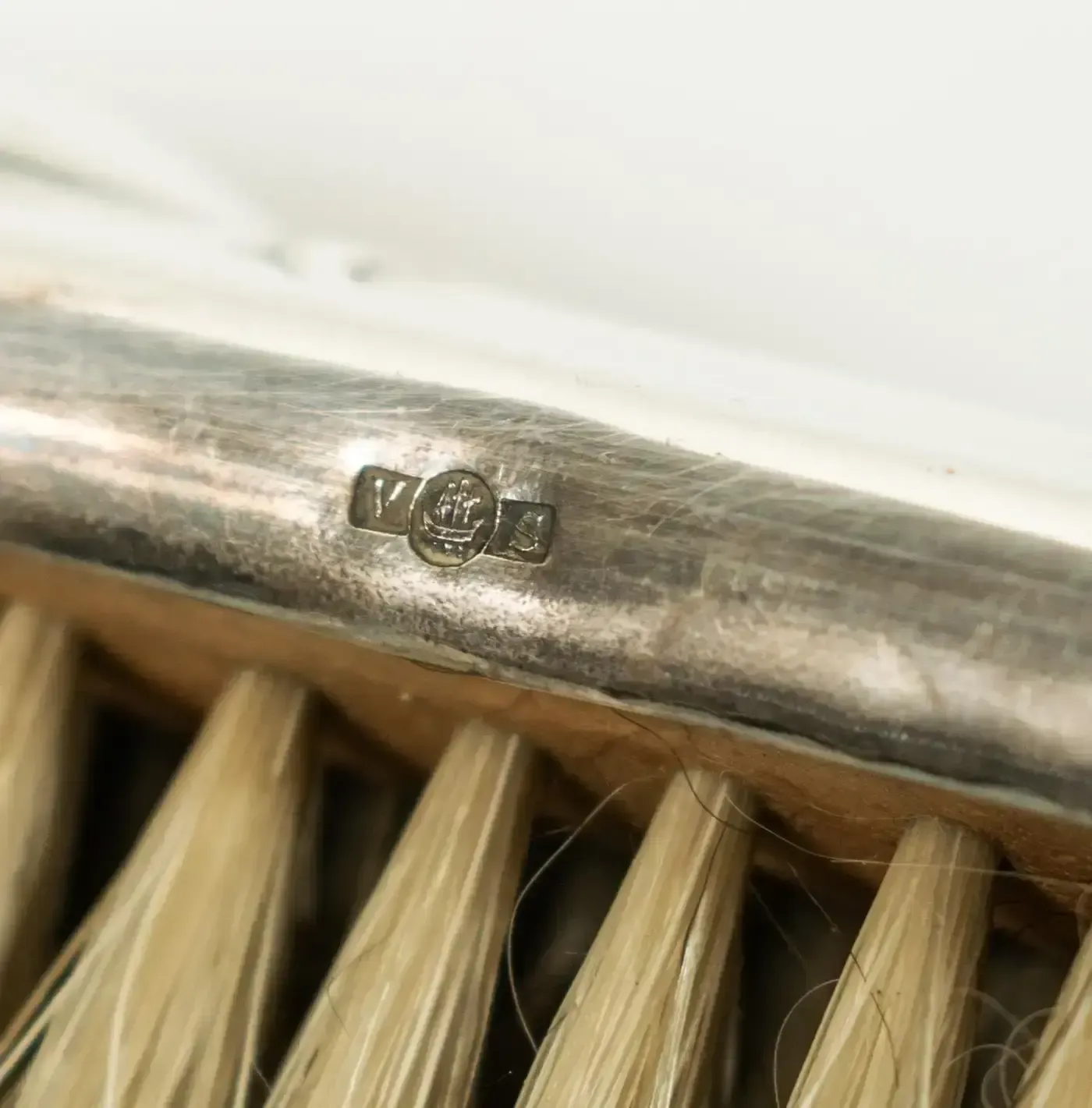 Home Decor French Art Nouveau Silver Plated Crumb Brush And Pan Set By Victor Saglier photo