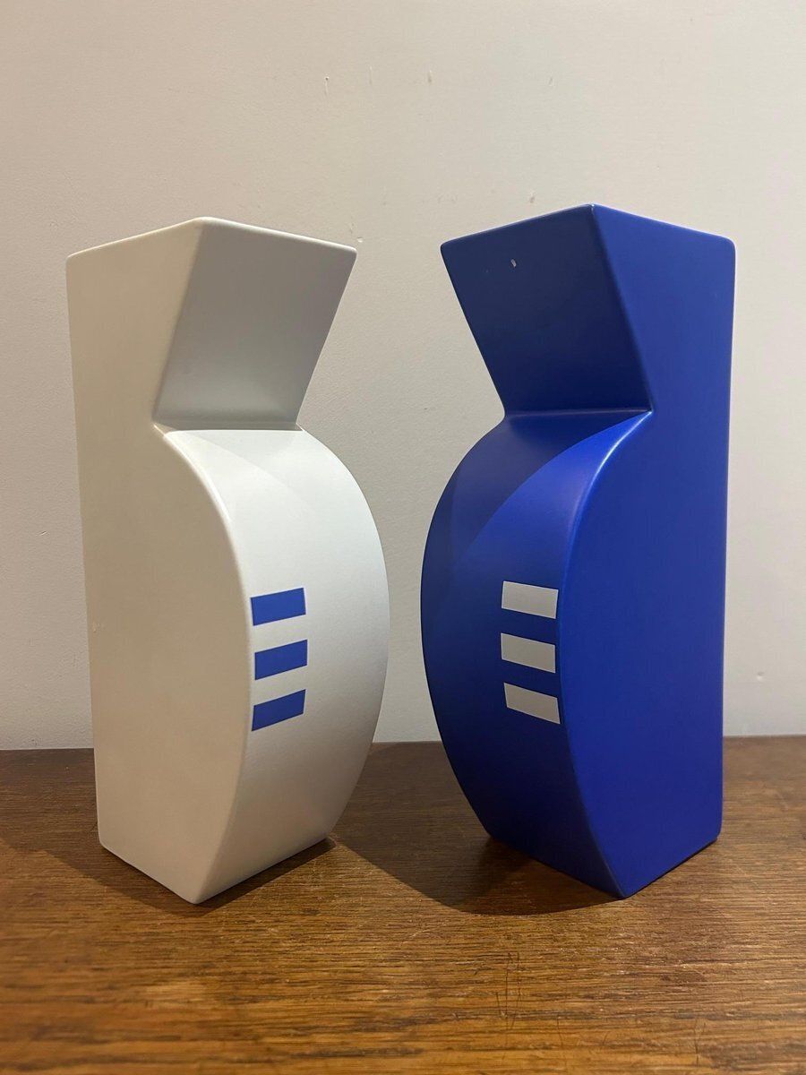 Postmodern Ceramic Vases, 1980s, Set Of 2 photo Home Decor