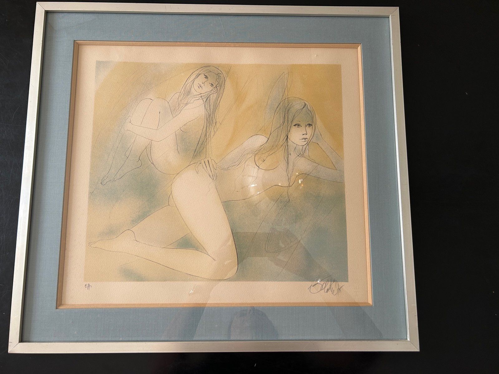 Jean Baptiste Valadié, Nudes, Artist's Proof, 1980s, Lithograph photo 702.0