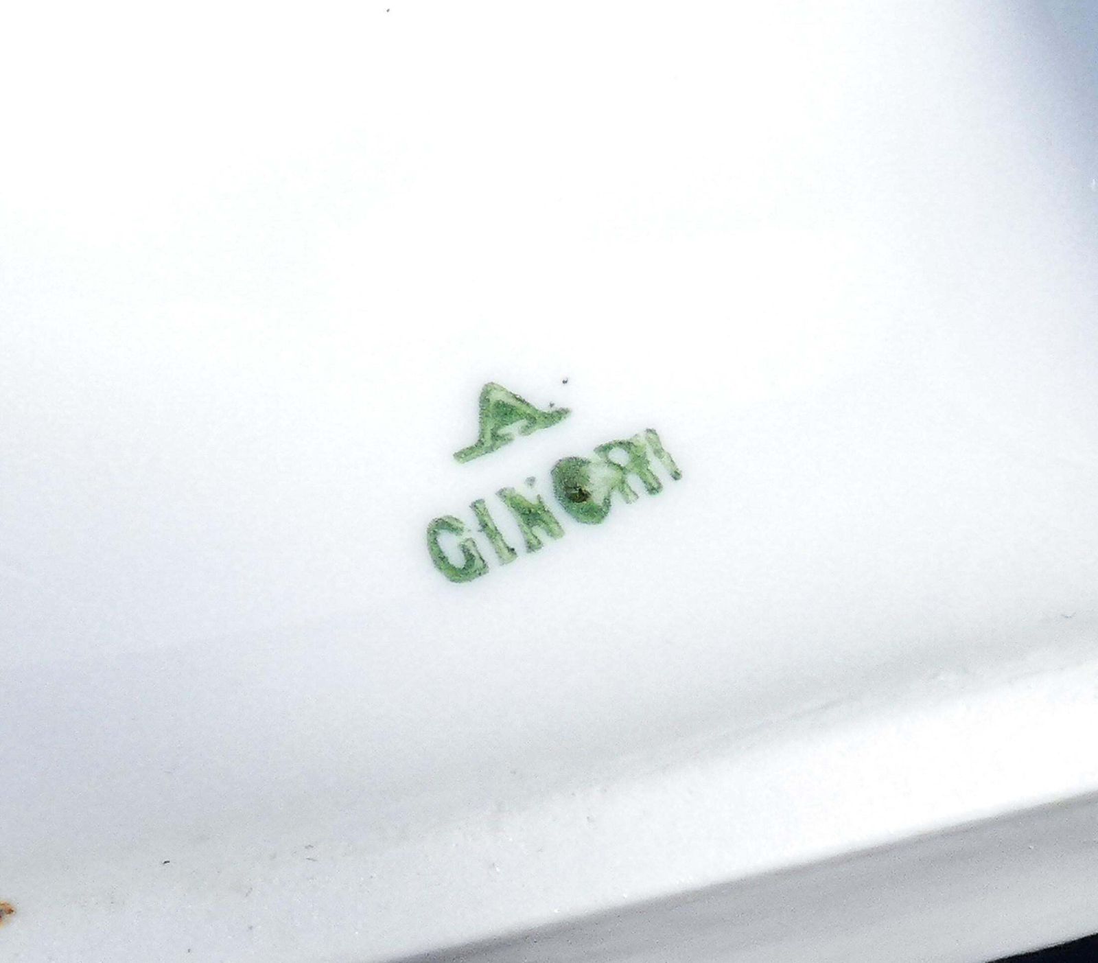 Ginori Porcelain Box With Kinodont Advertisement, Milan, Early 20th Century photo vintage