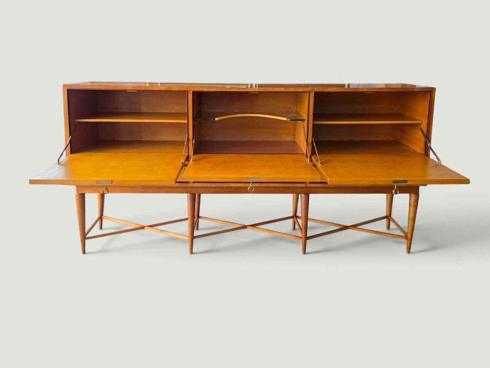Italian Mid Century Sideboard Or Bar Cabinet , 1950s photo vinterior