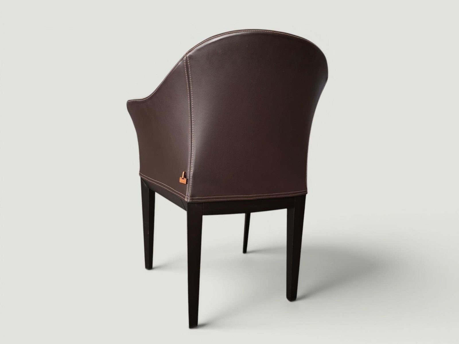 photo for sale Set Of 4 Giorgetti “Normal” Armchair By Massimo Scolari, Leather & Fabric, Italy