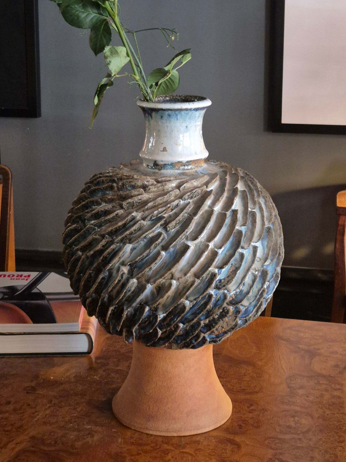 Scandinavian Modern Large Ceramic / Stoneware Vase By Josef Simon, Sweden 1960s. photo furniture