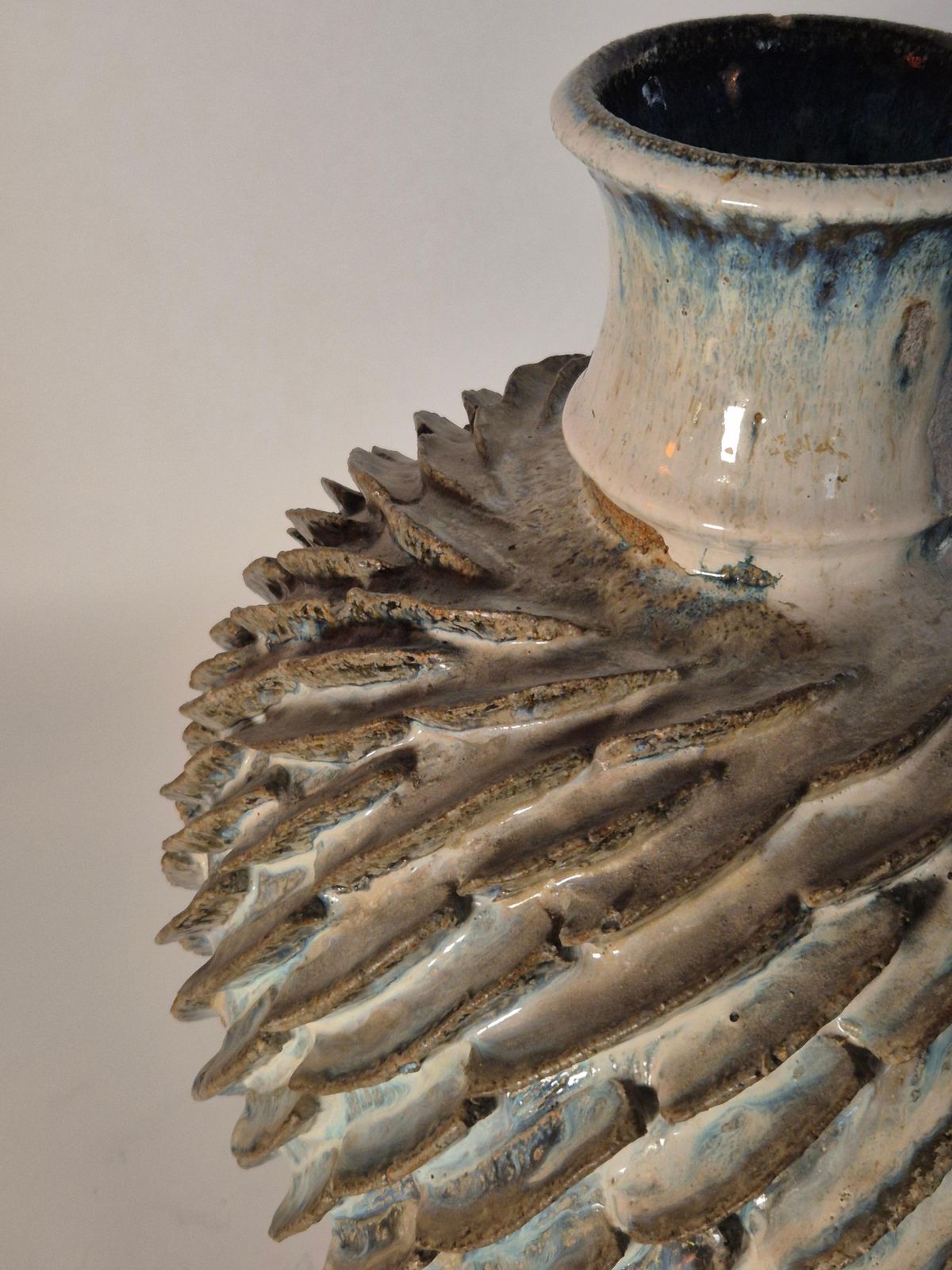 Scandinavian Modern Large Ceramic / Stoneware Vase By Josef Simon, Sweden 1960s. photo vintage