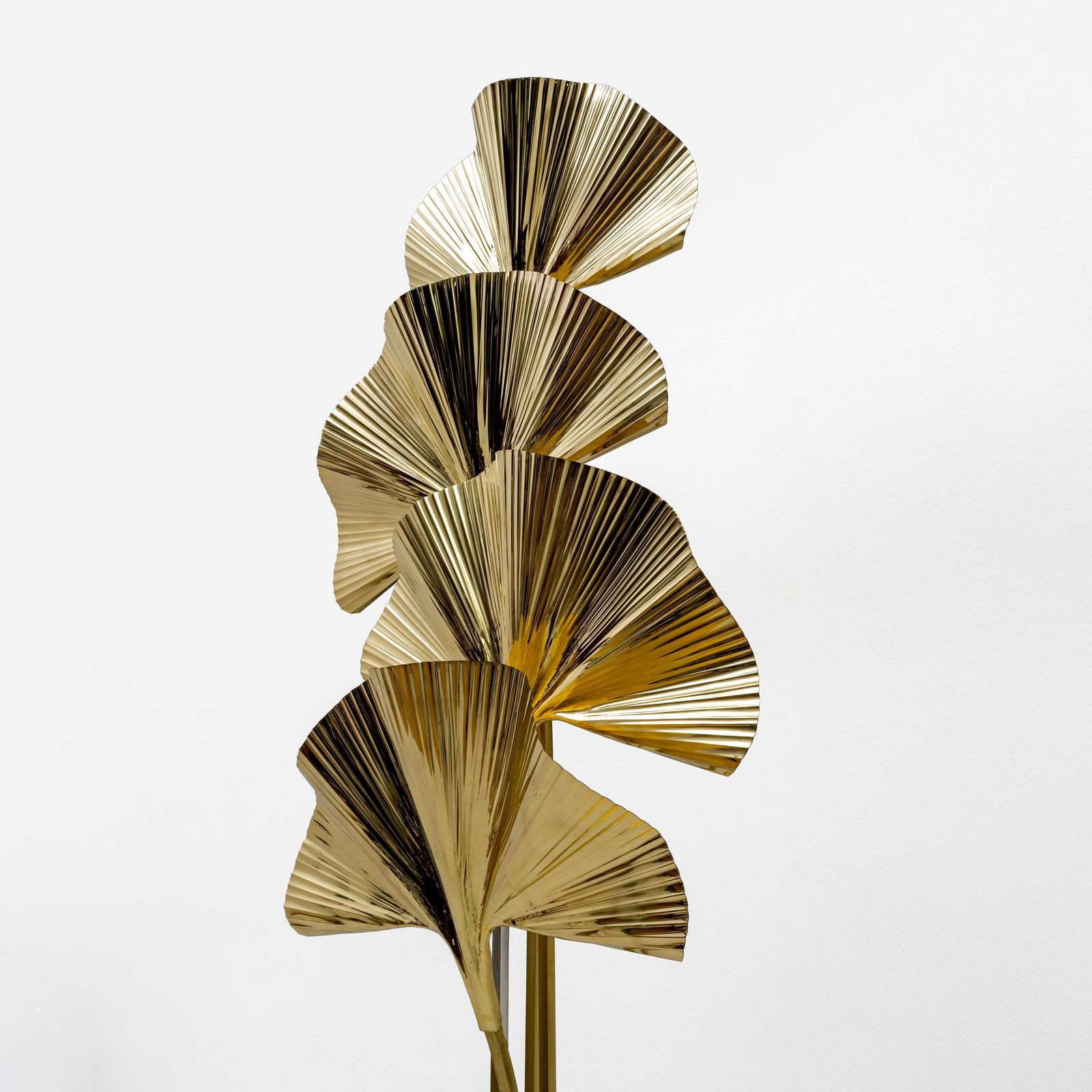 Italian Brass Floor Lamp "Ginkgo"   Barbi Style Lighting photo Lighting