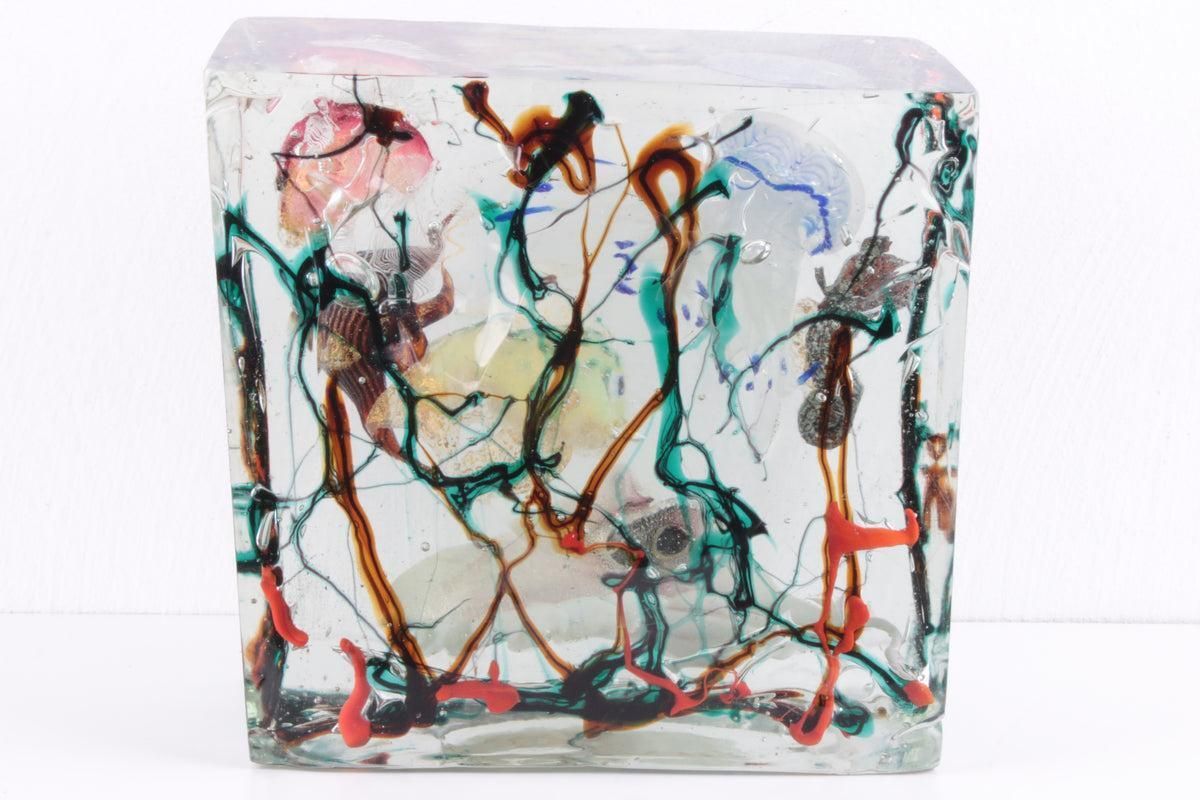 12806.0 Murano Glass Aquarium Sculpture By Alfredo Barbini, Italy, 1960s photo