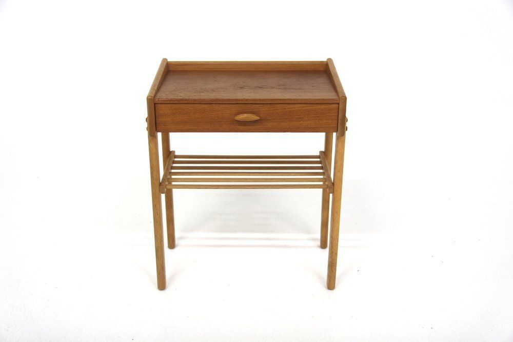 Table de chevet scandinave en teck, Suède, 1960 photo for sale