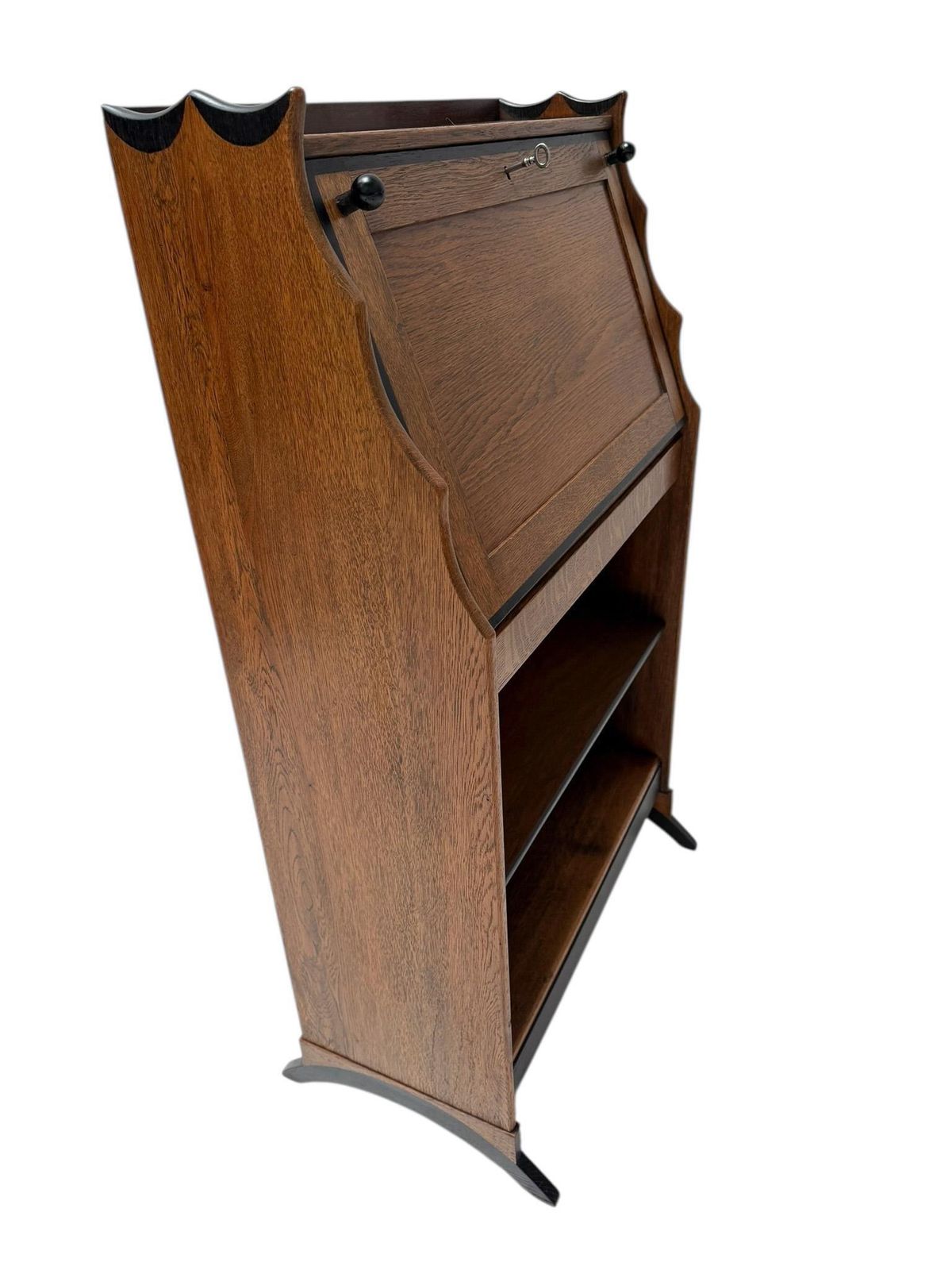 Art Deco Amsterdamse School Drop Leaf Desk By Willem Penaat For Metz & Co. photo vinterior