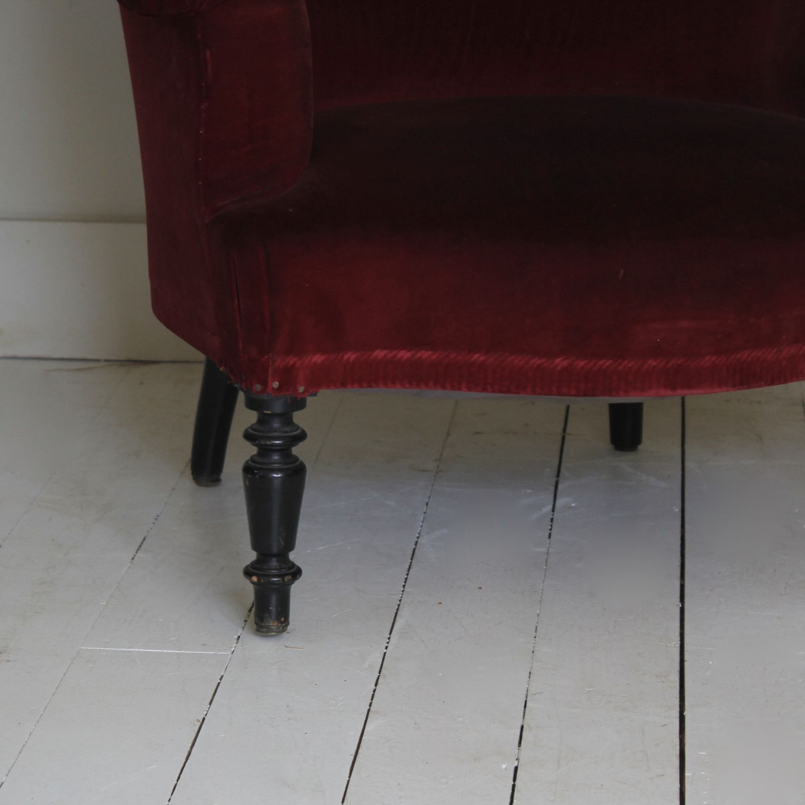 19th Century Antique French Armchair In Red Velvet Upholstery photo buy
