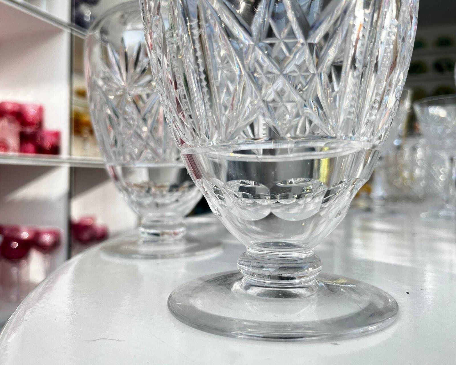 Carafes à whisky Val Saint Lambert, Art déco, lot de 2 pièces photo vinterior