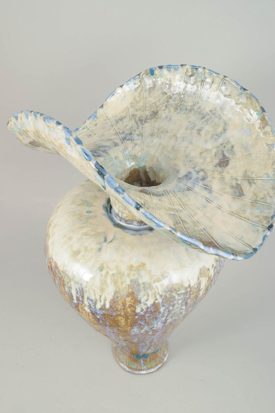 Christina Muff, Contemporary Danish Ceramic Artist. Very Large Ceramic Vessel. photo furniture