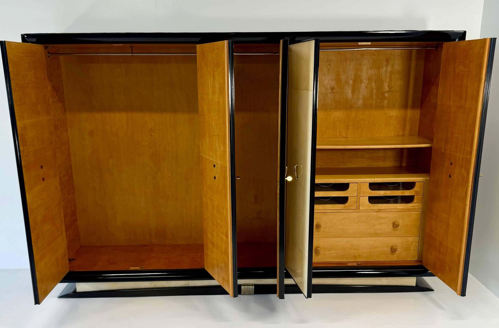 photo buy Italian Art Deco Wardrobe Attr. To Osvaldo Borsani In Parchment, 1940s