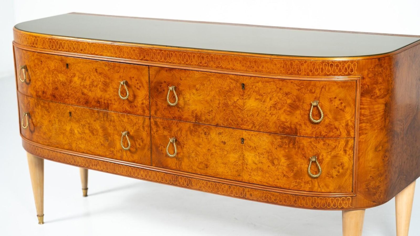 photo vintage Mid Century Chest Of Drawers Attributed To Paolo Buffa, Italy, 1950s