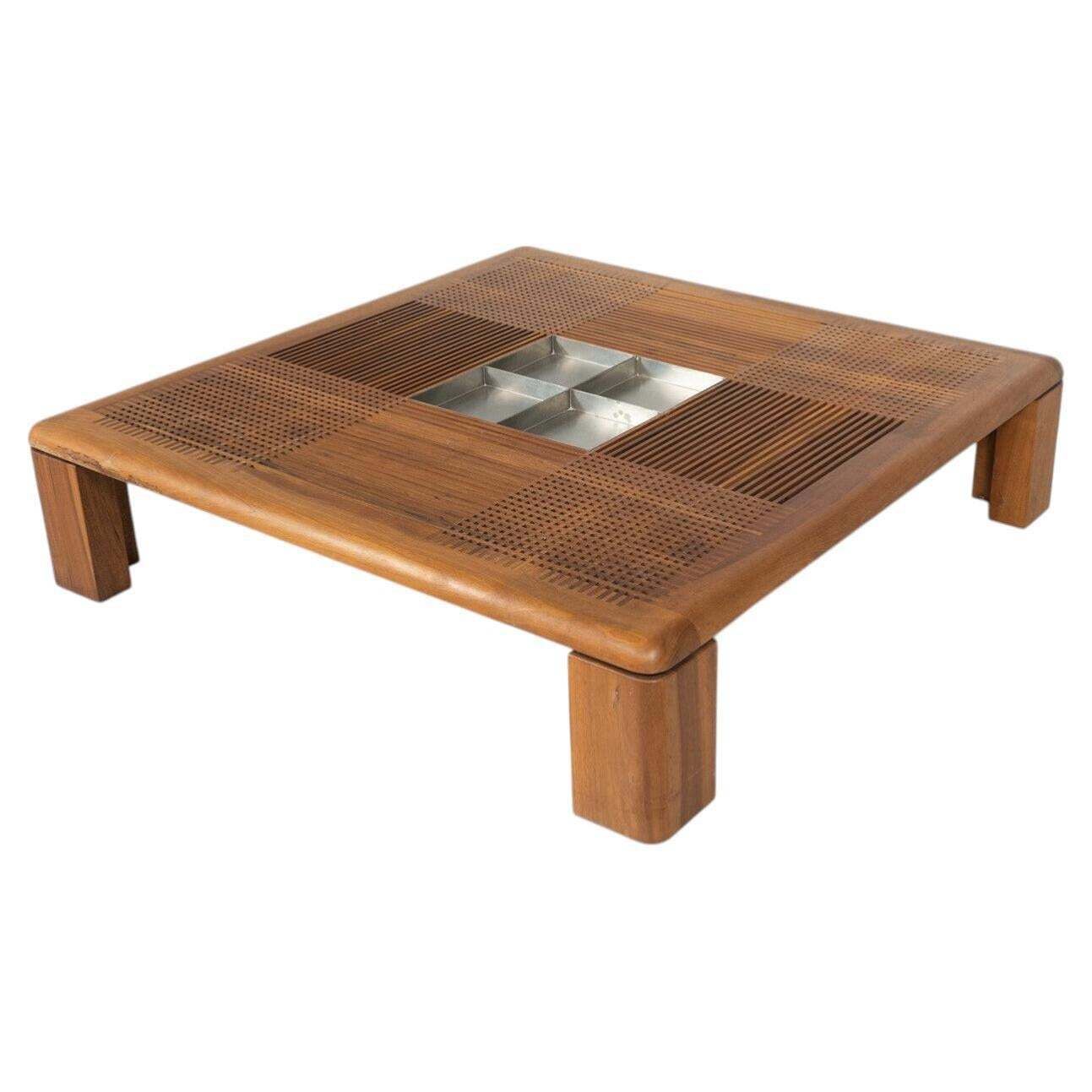 Mid Century Modern Large Italian Coffee Table By Silvio Coppola, 1970s