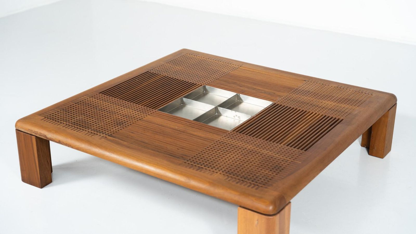 Furniture Mid Century Modern Large Italian Coffee Table By Silvio Coppola, 1970s photo