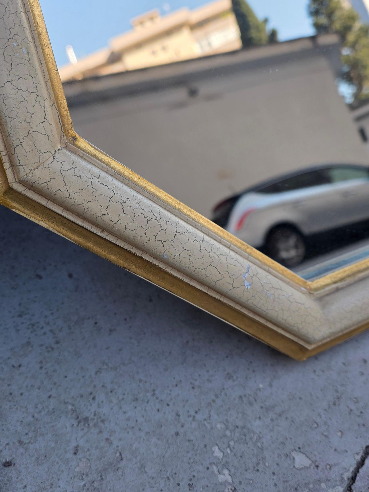 Pair Of Venetian Baroque Lacquered Italian Octagonal Console Mirrors photo 4762.0