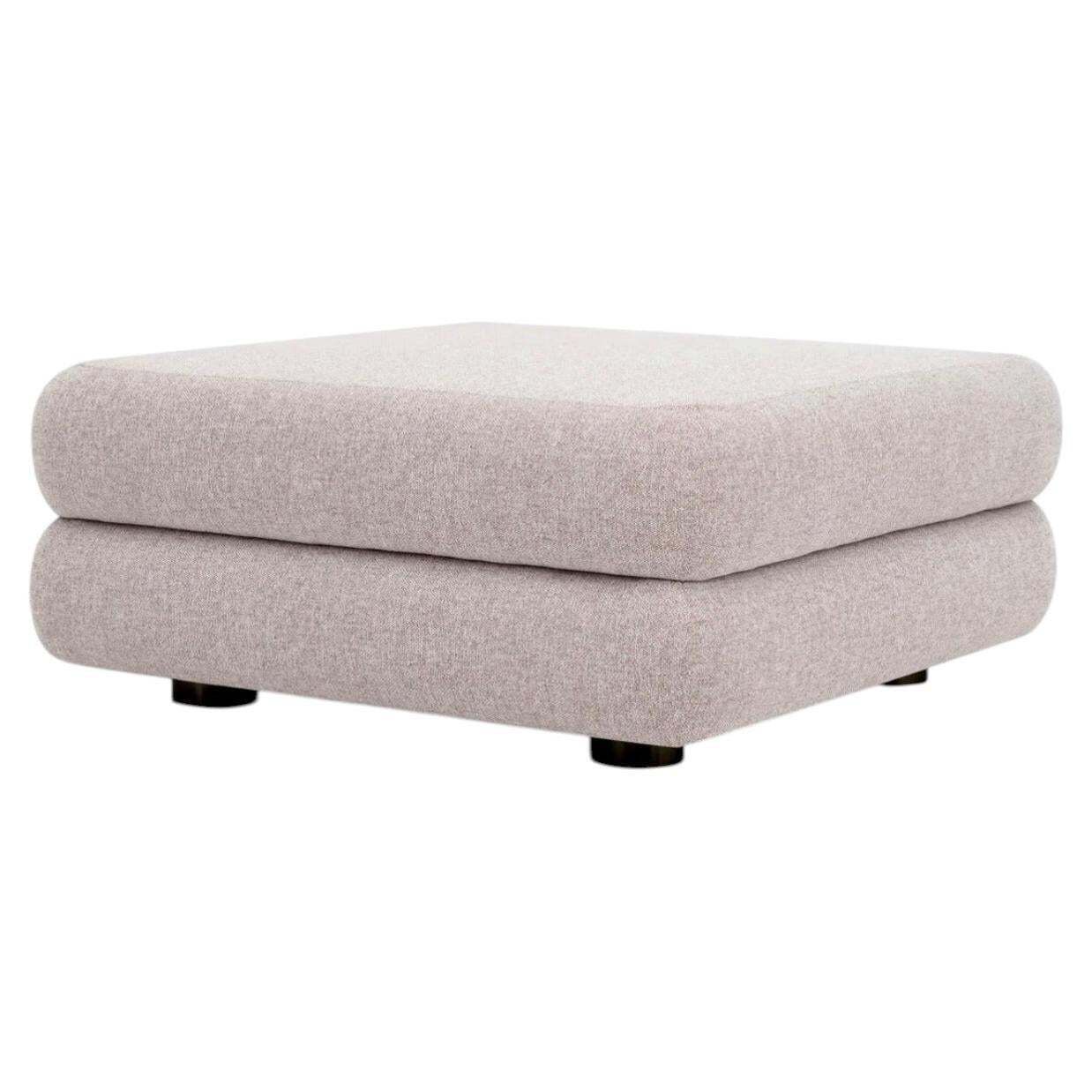 Outdoor Modular Sofa Ottoman Mauritius Light Grey