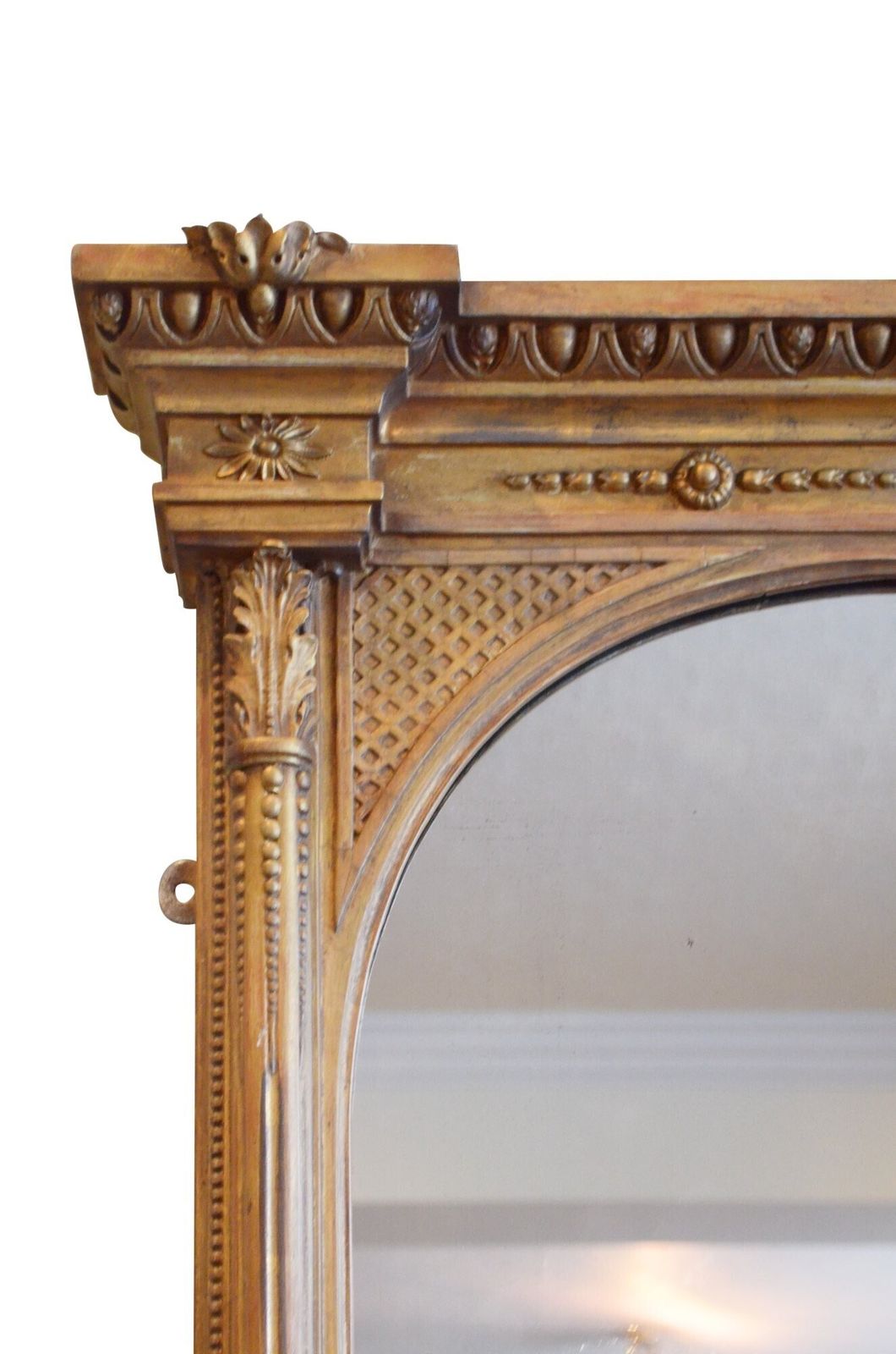photo furniture Large Giltwood Wall Mirror Overmantel H169cm