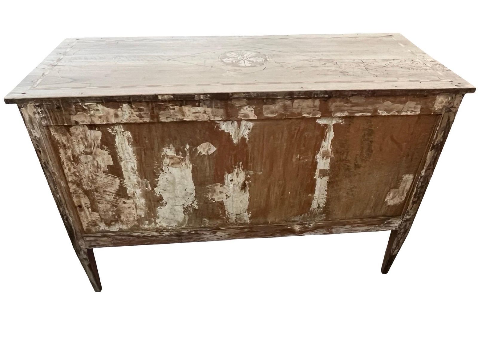 Italian Neoclassical Bleached Walnut Chest Of Drawers / Commode With Inlay photo furniture