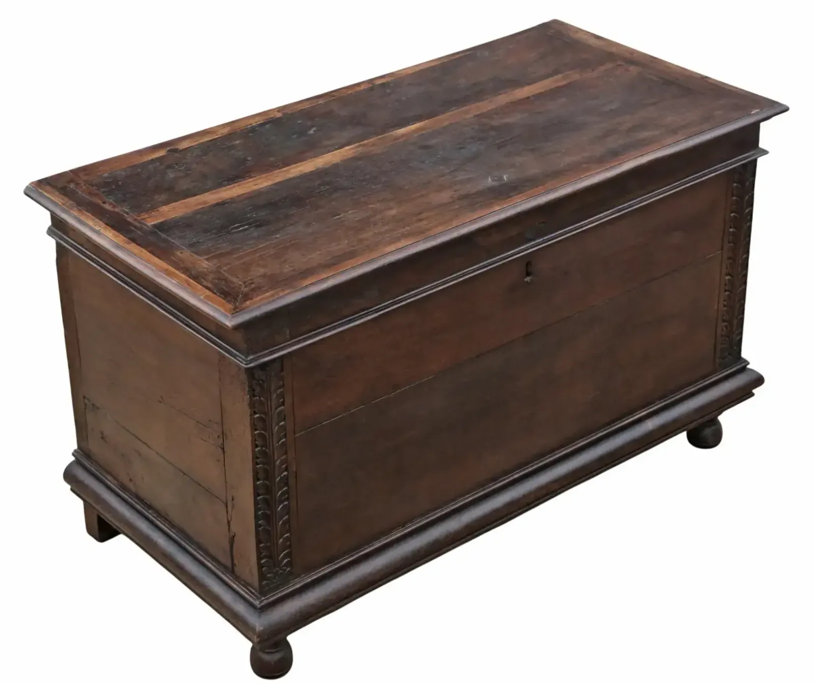 Antique Large 18th Century European Oak Coffer / Mule Chest – Fine Quality photo Furniture