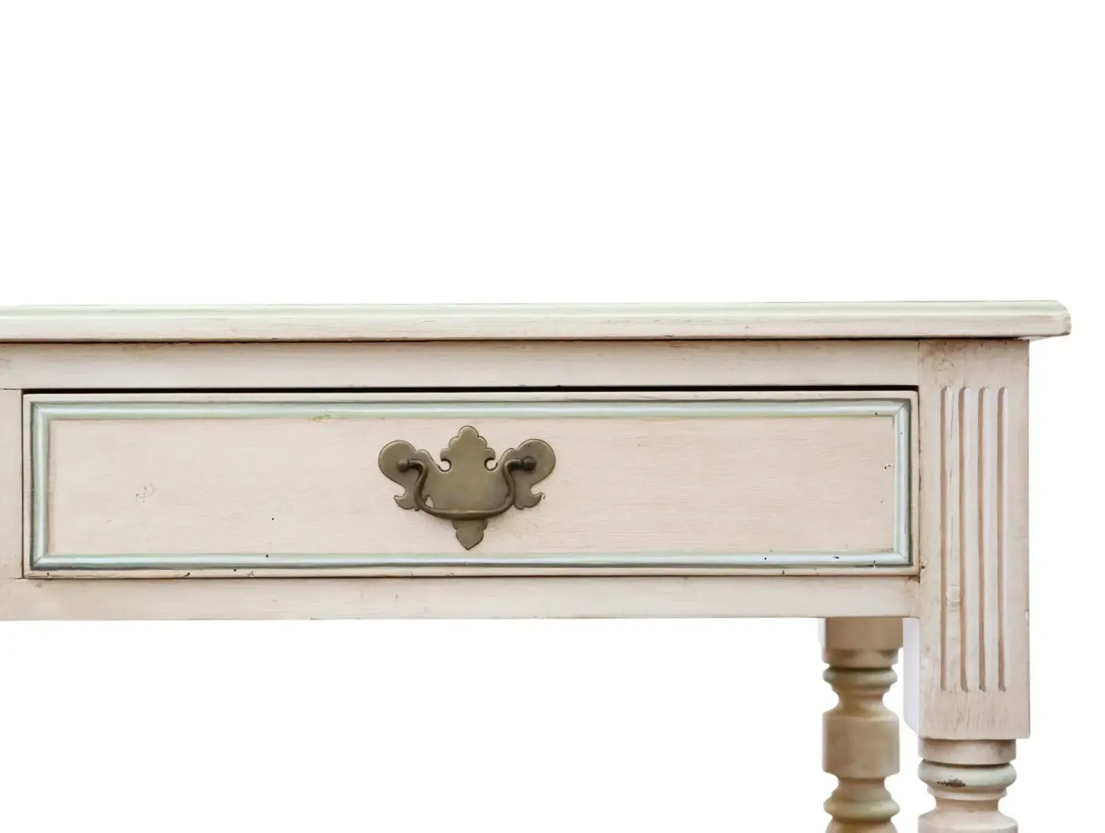 photo furniture Antique C.1925 Painted Writing / Kitchen Table With Drawers – Quality