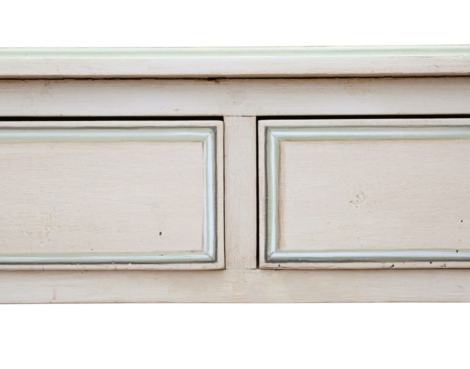 Furniture Antique C.1925 Painted Writing / Kitchen Table With Drawers – Quality photo