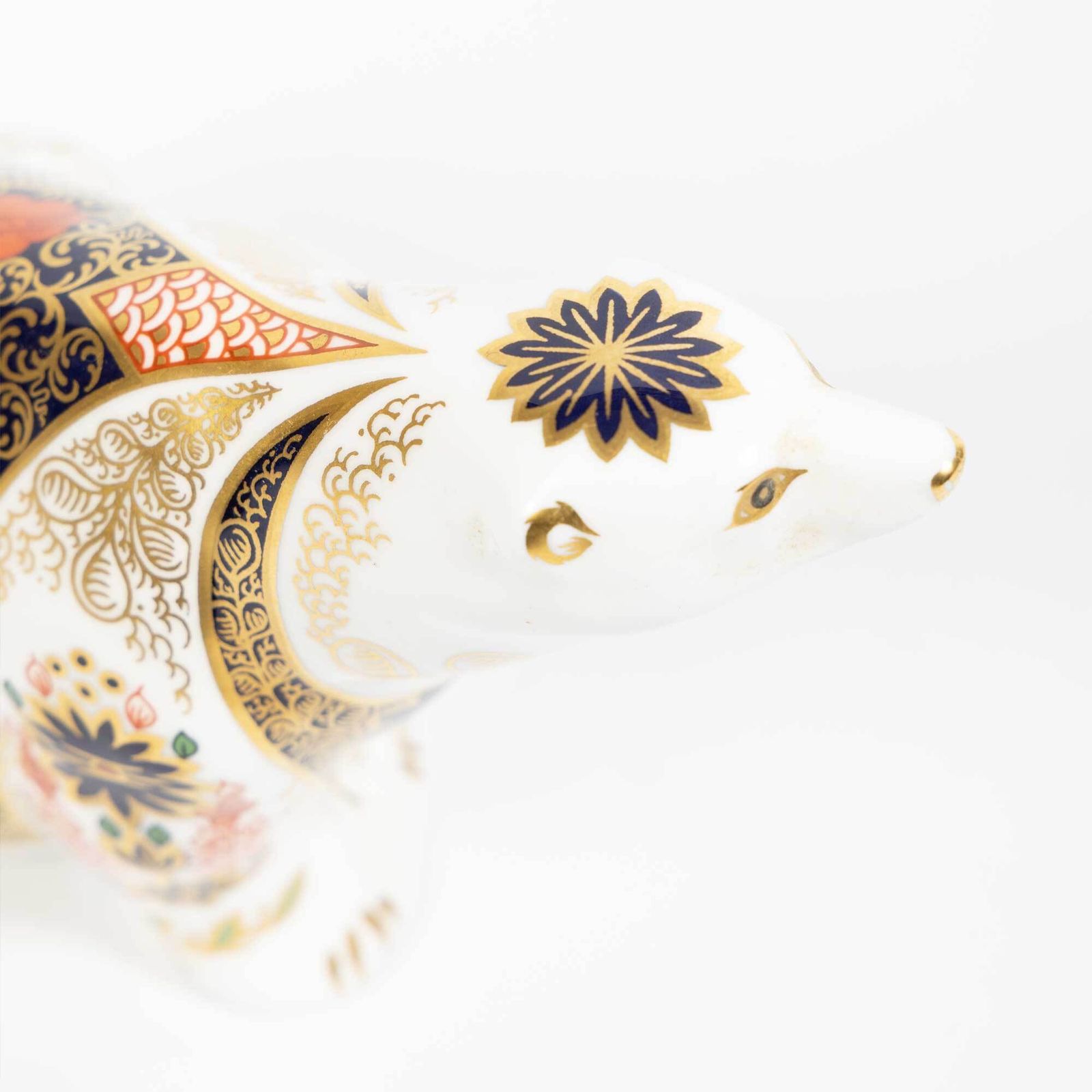 Presse-papiers Royal Crown Derby Polar Bear, Imari en porcelaine fine photo vinterior