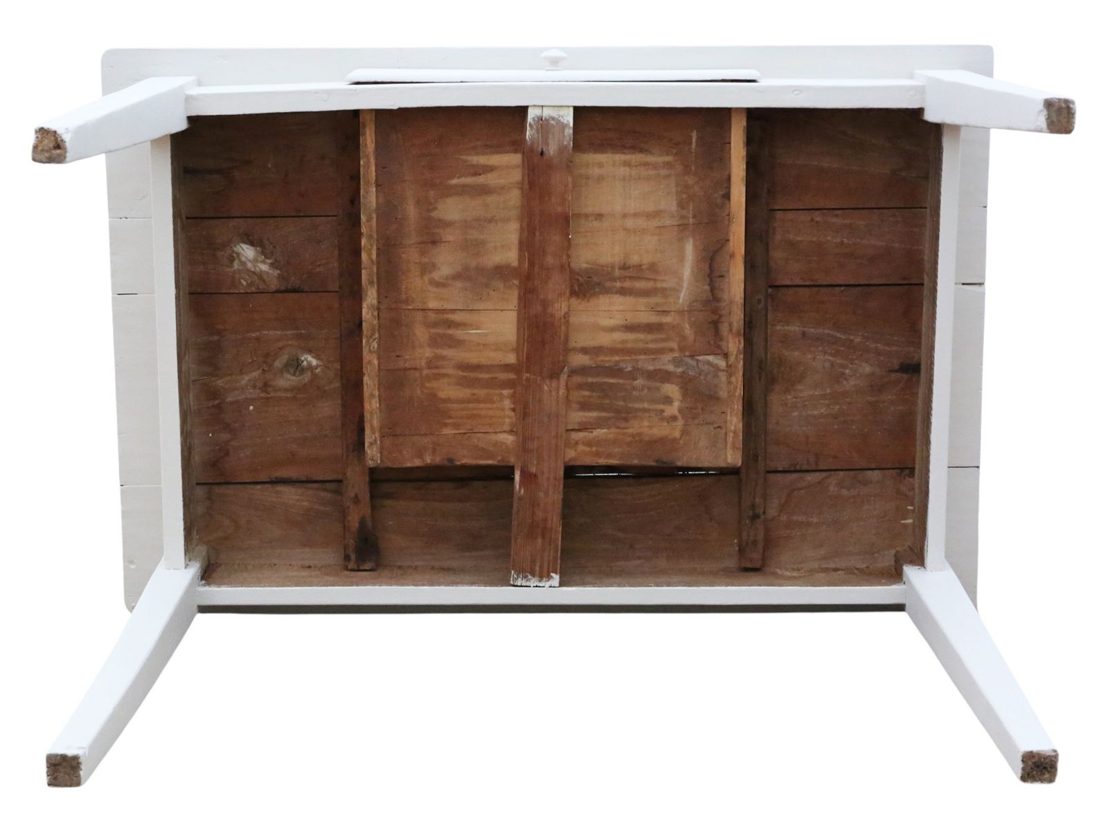 Antique 19th Century French Scrub Top Kitchen Table – Writing / Dressing Desk, Fine Quality photo vinterior