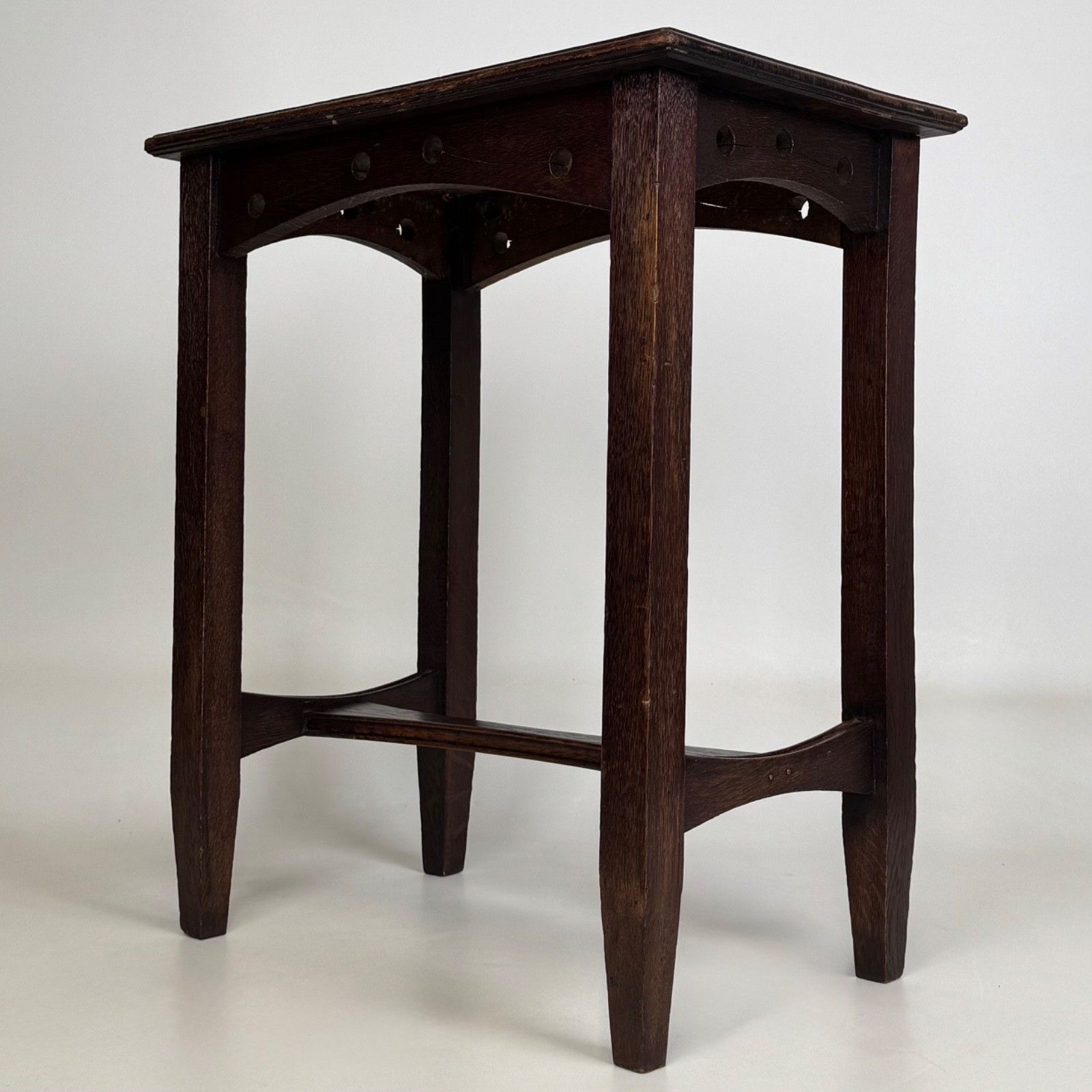 Antique 20th Century Edwardian Side Table In Oak ( Af 5535 ) photo vinterior