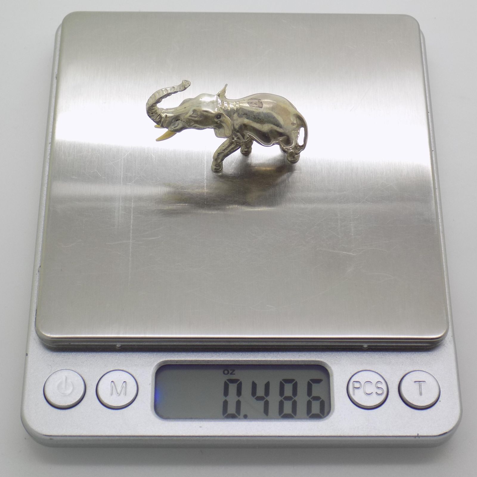 photo furniture Vintage Italian Handmade Genuine Sterling Silver 925 Elephant Figurine, 1960s