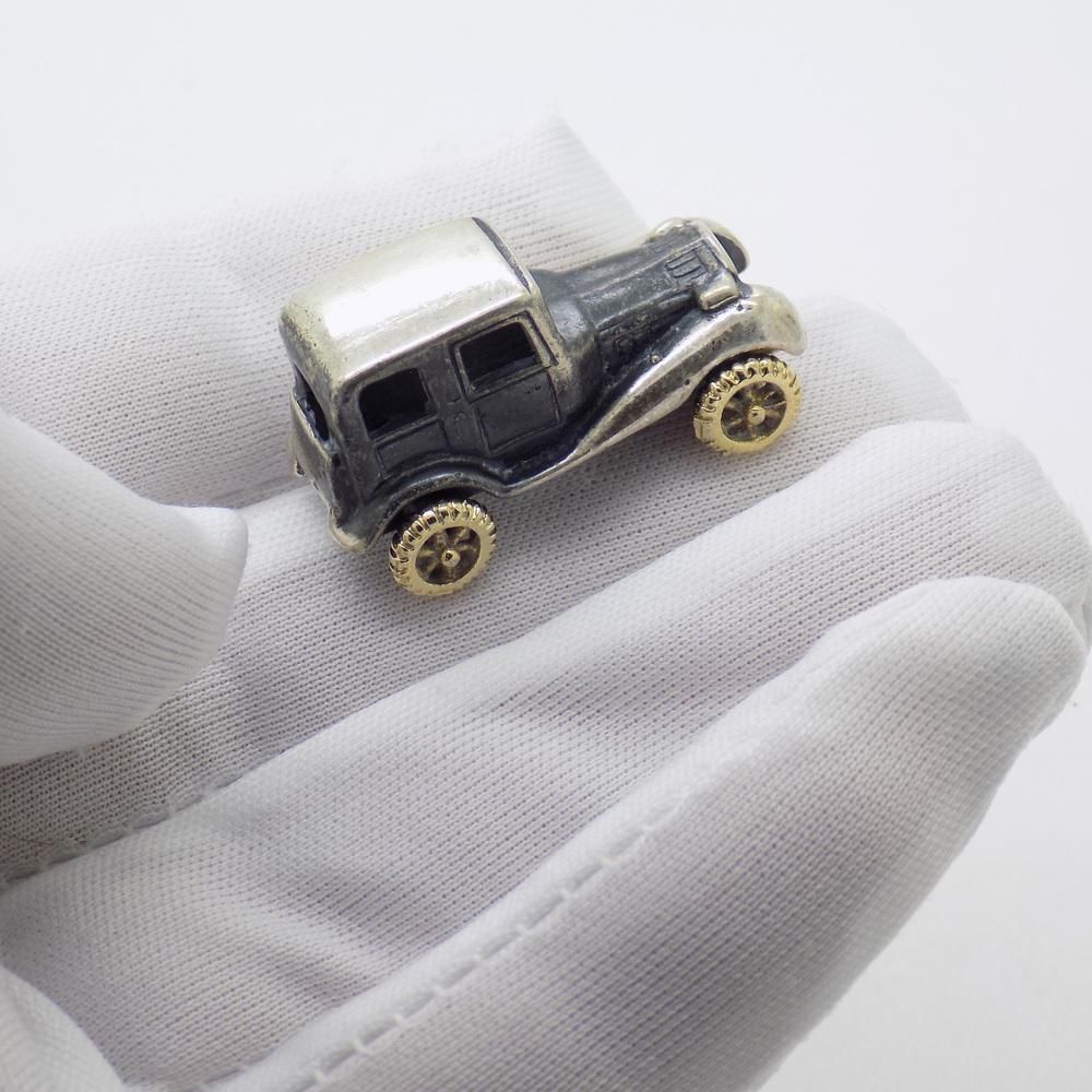 Vintage Italian Sterling Silver 925 Classic Car, 1980s photo furniture