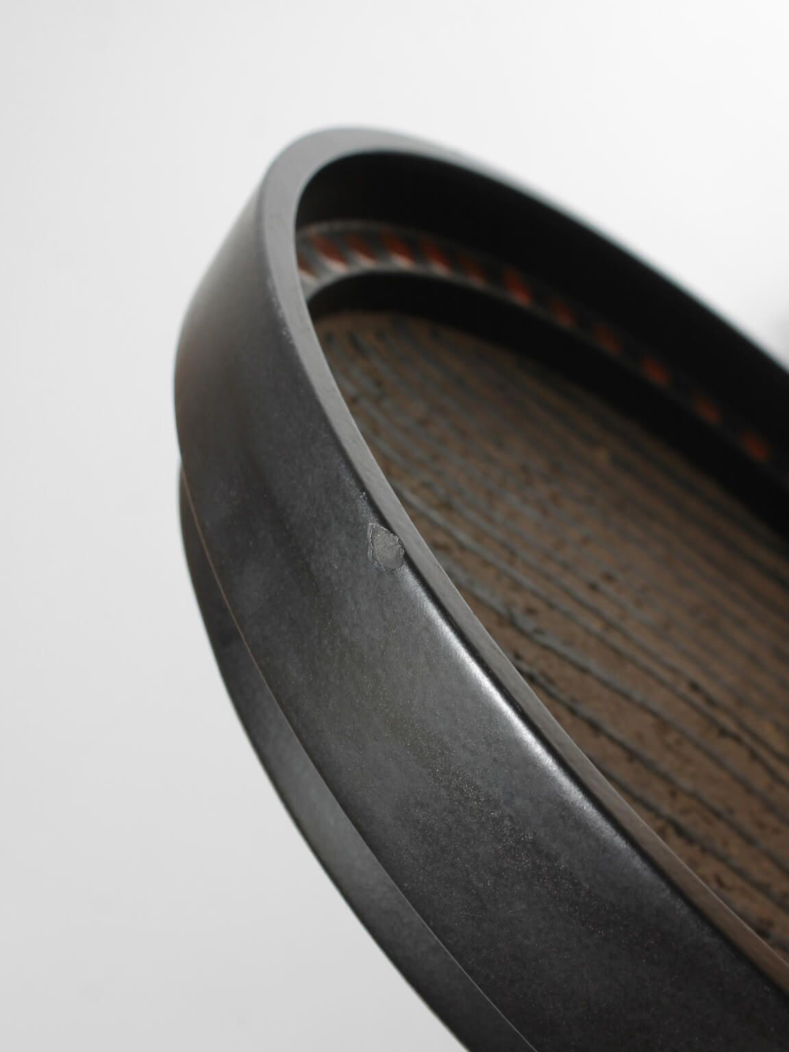Mari Simmulson Geometric Large Ceramic Bowl, Sweden, 1960s photo vinterior