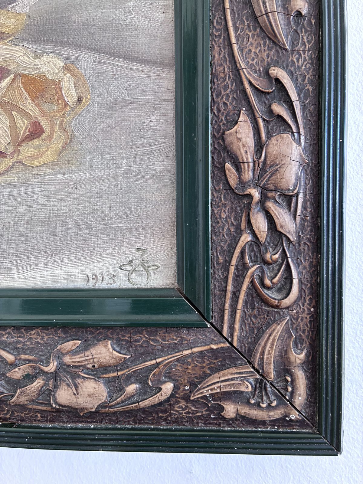 Peinture à l'huile de fleurs d'époque, nature morte aux roses jaunes photo buy