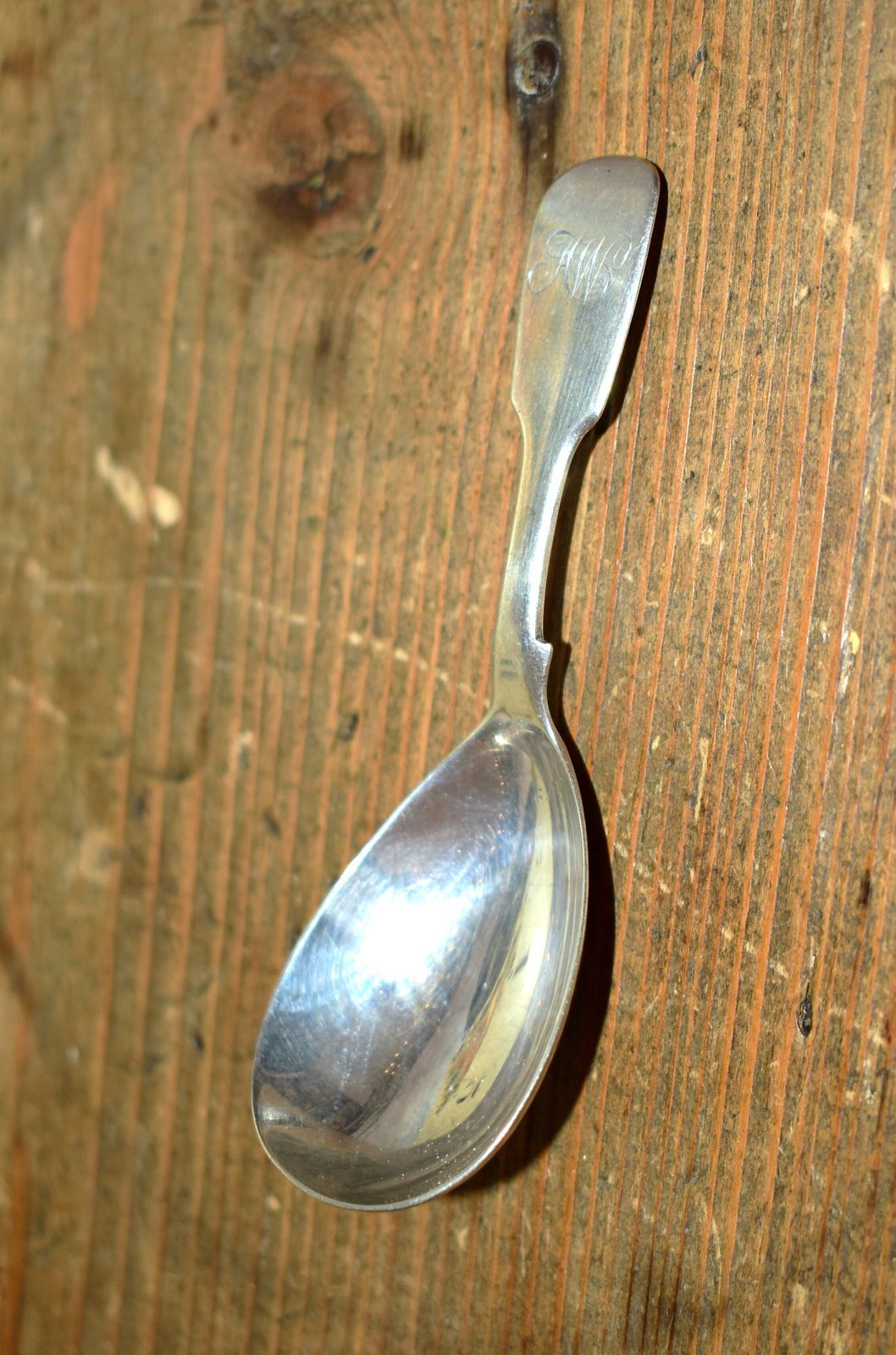 Early Victorian Sterling Silver Caddy Spoon By William Eaton London 1838 photo 136.0