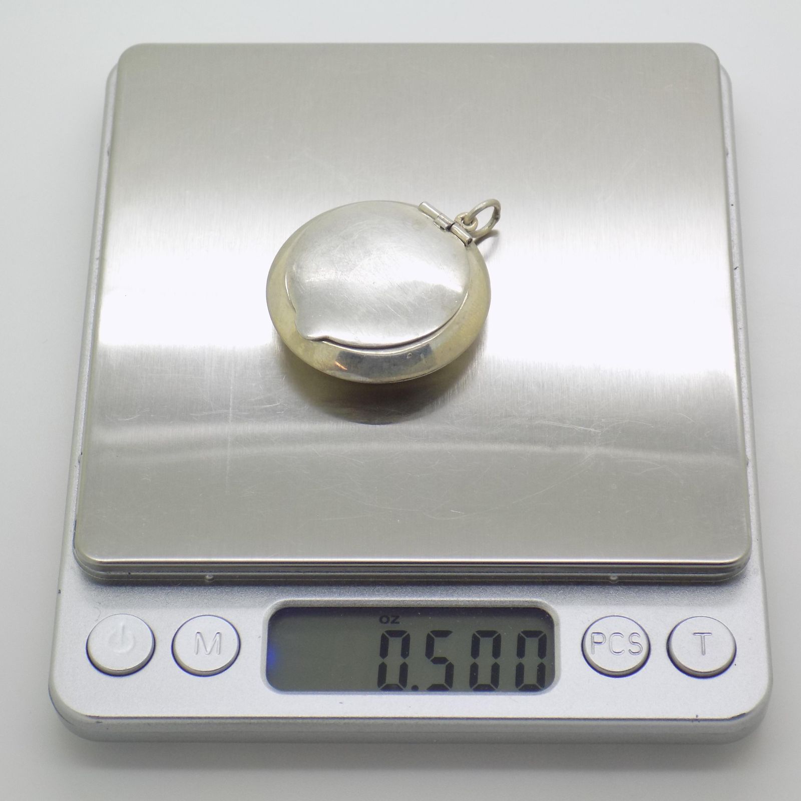 Home Decor Vintage Italian Handmade Genuine Sterling Silver 925 Pill Snuff Trinket Box, 1970s photo