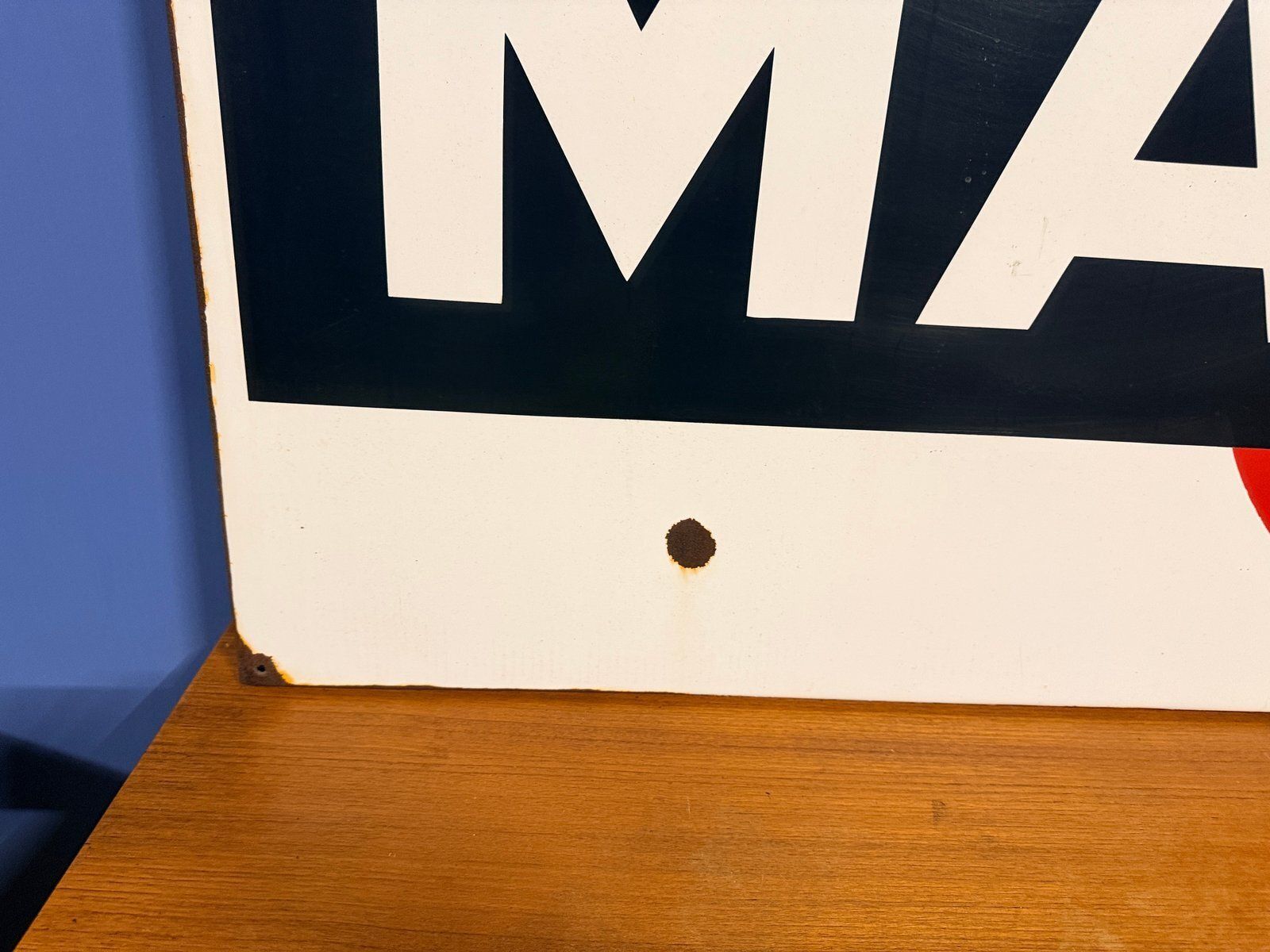 Vintage Martini Vermouth Sign In Enameled Metal, 1960s photo buy