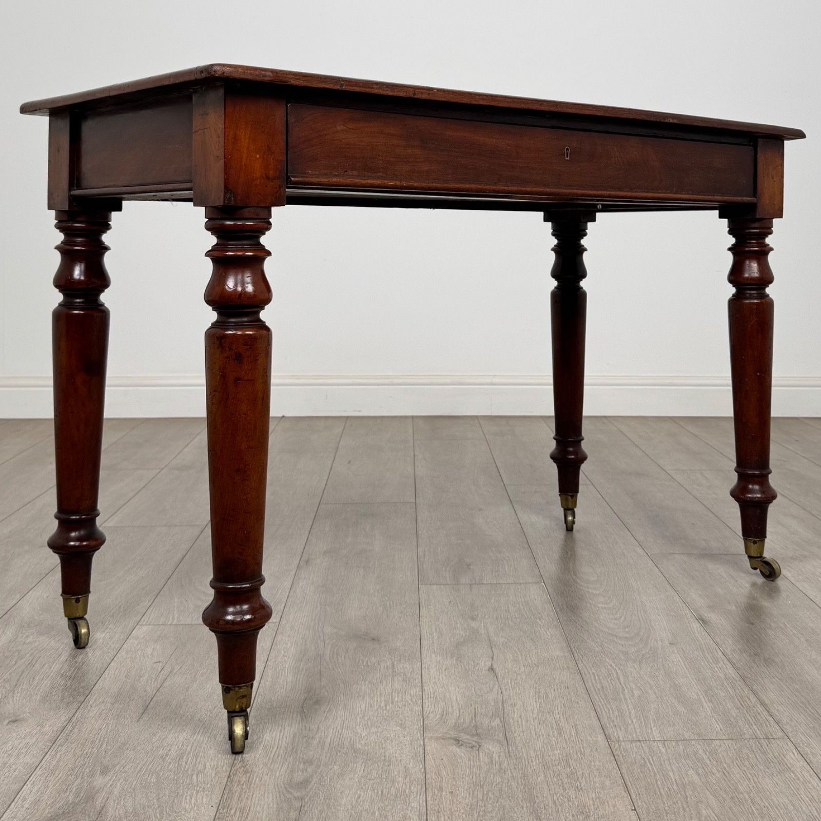 Antique 19th Century Victorian Writing Table In Mahogany ( Af 5566 ) photo vintage