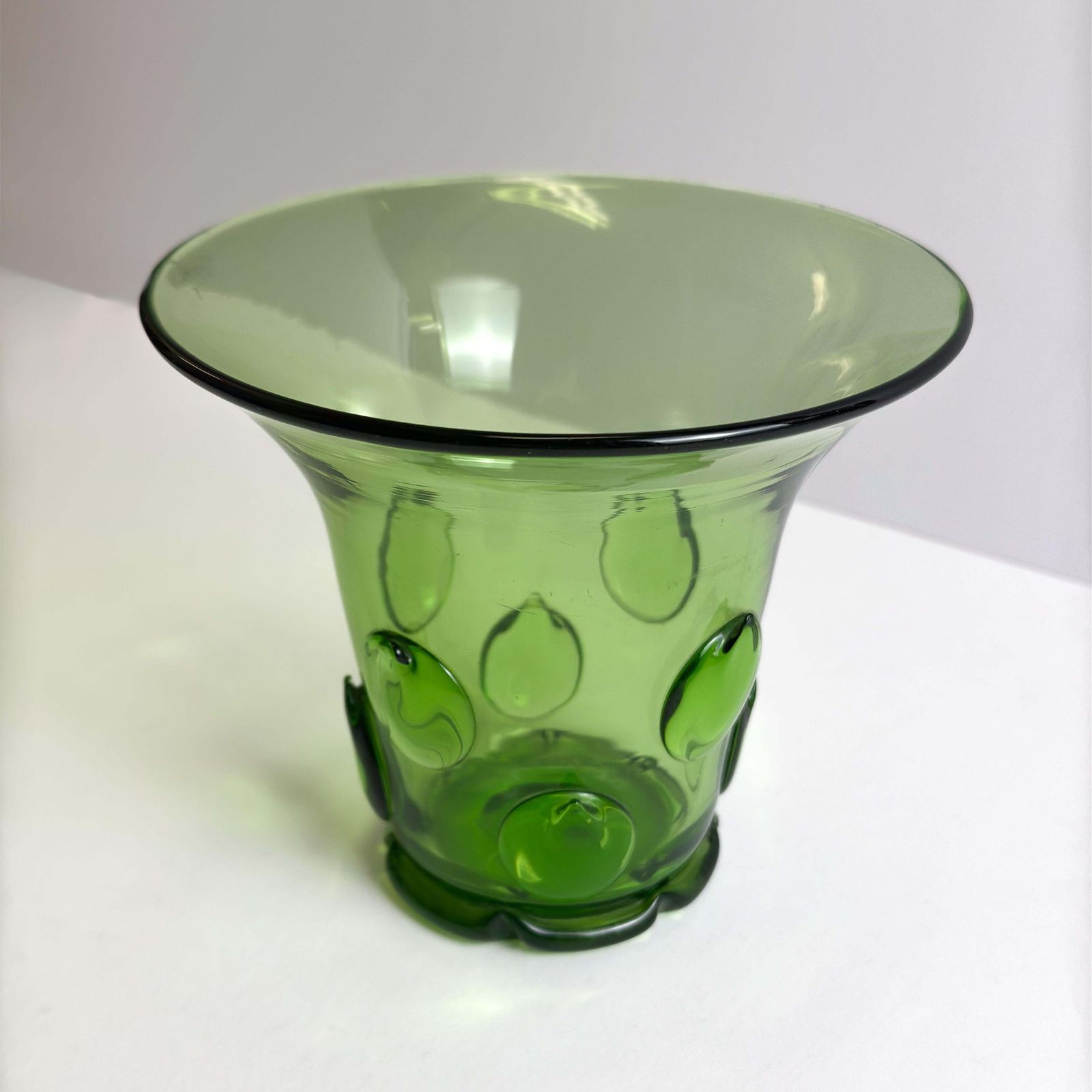 Art Deco Green Glass Vase By Wolfgang Von Wersin, Austria, 1924 photo Home Decor