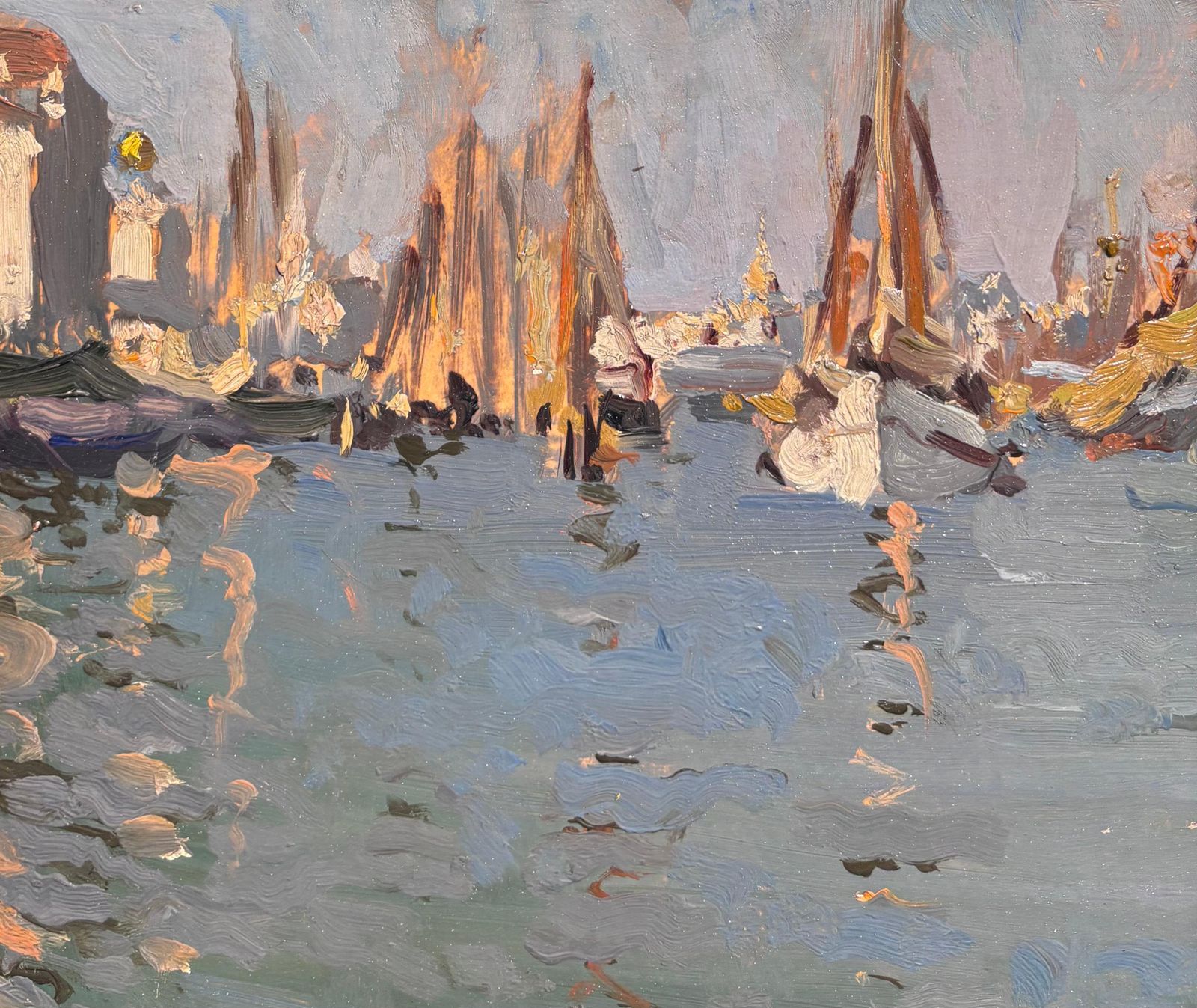 John Guarlotti Venice , Oil On Cardboard 50 X 36 Cm , 1934 1934 photo vintage