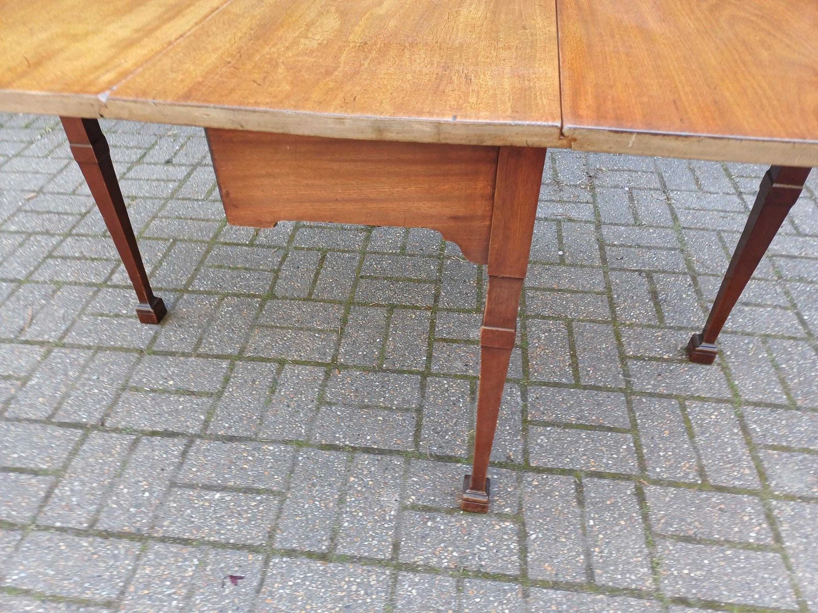 Massive Antique 19th Century Mahogany Gate Leg Dining Table C.1850 Georgian Style Drop Leaf Table Free Hand Delivery photo vintage