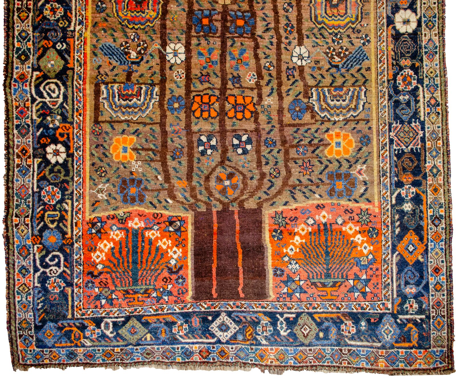 Antique Neiriz Rug 193x163cm, 1800s photo 4380.0