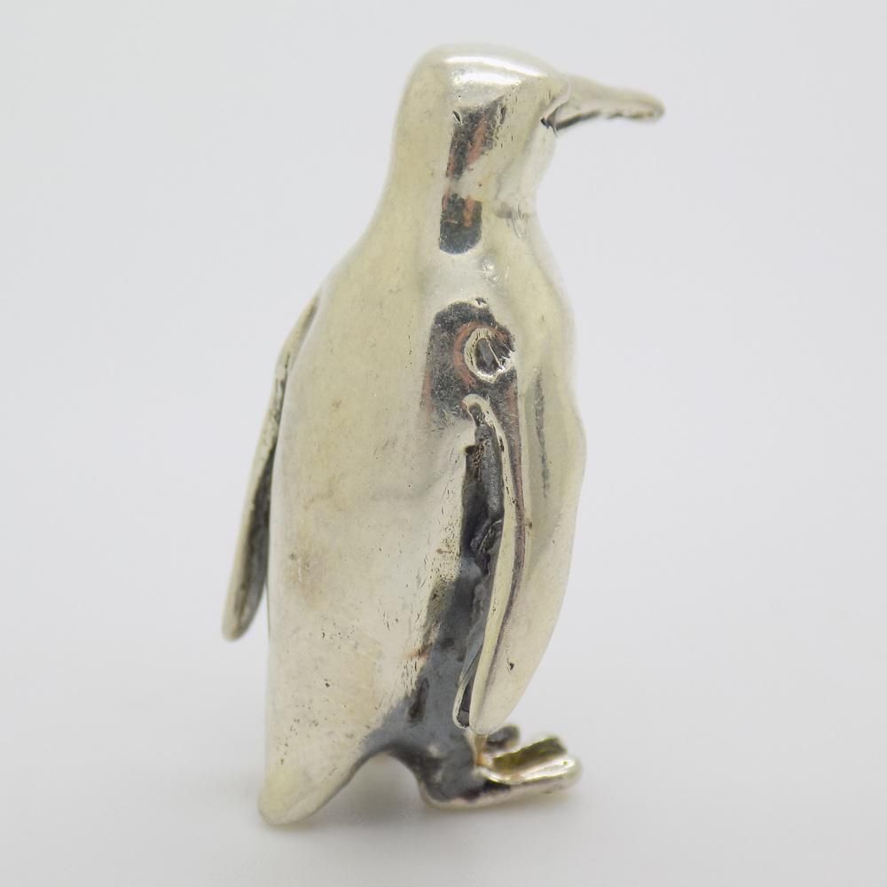 Vintage Italian Handmade 925 Sterling Silver Penguin, 1980s photo for sale